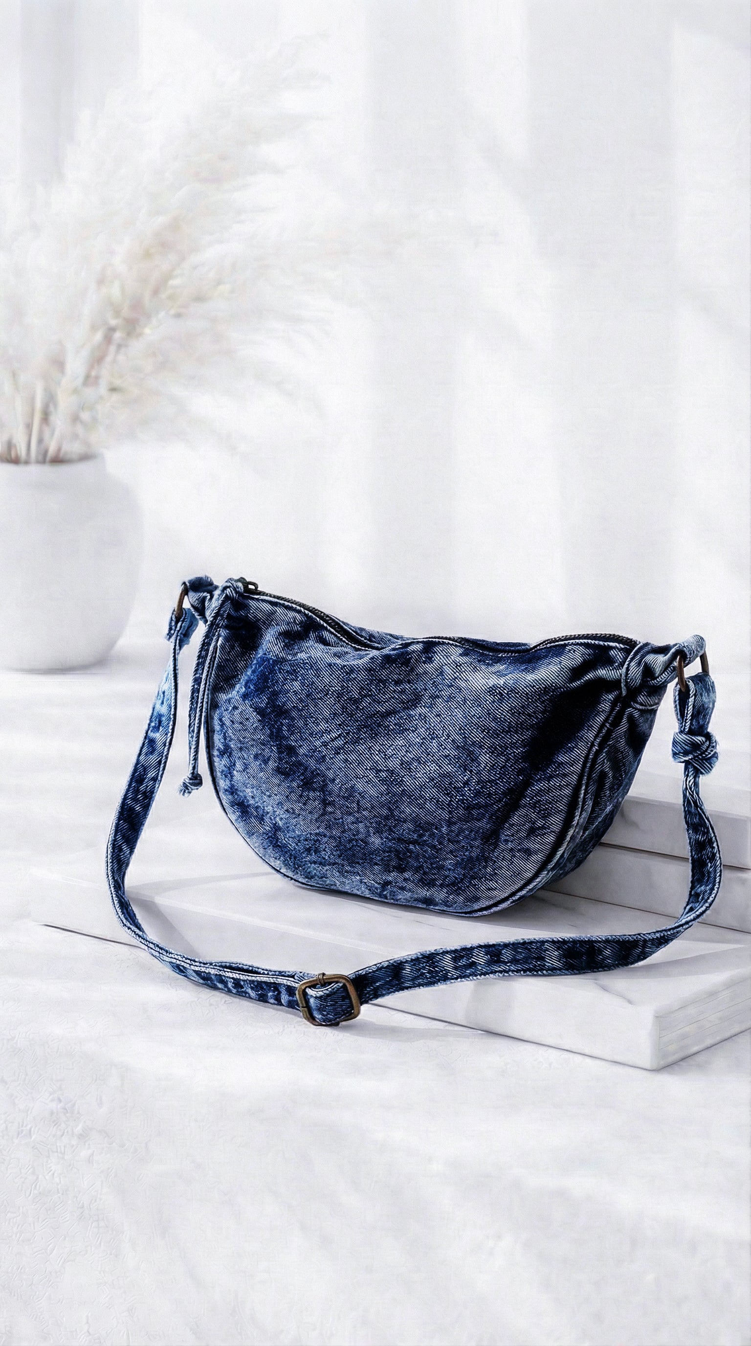 Bauchtasche Look Like Denim *Blau*