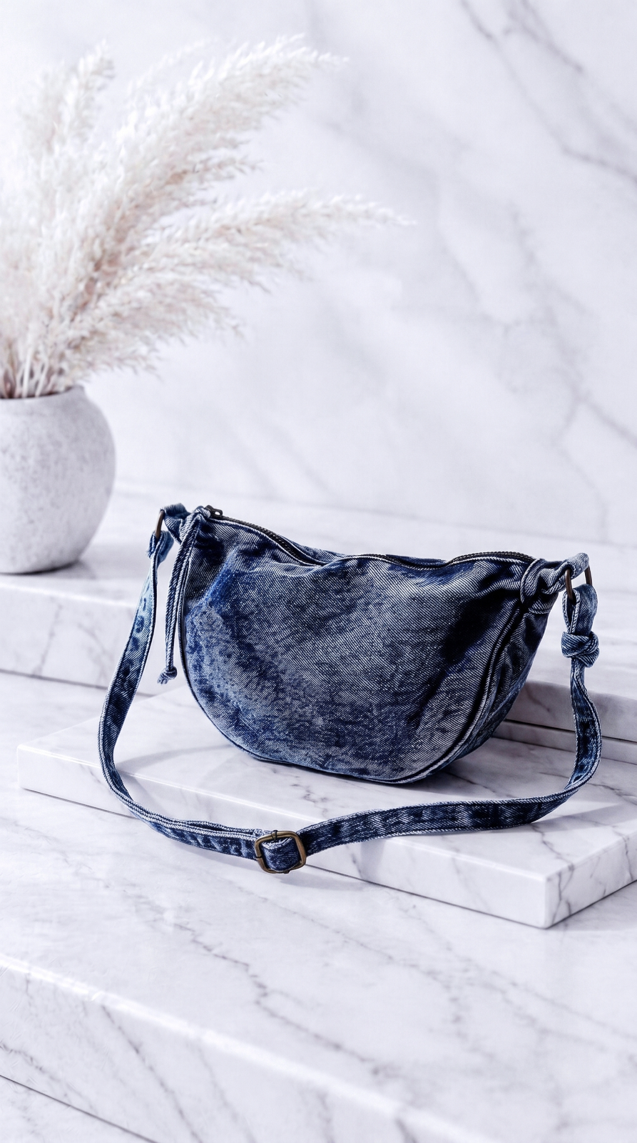Bauchtasche Look Like Denim *Blau*