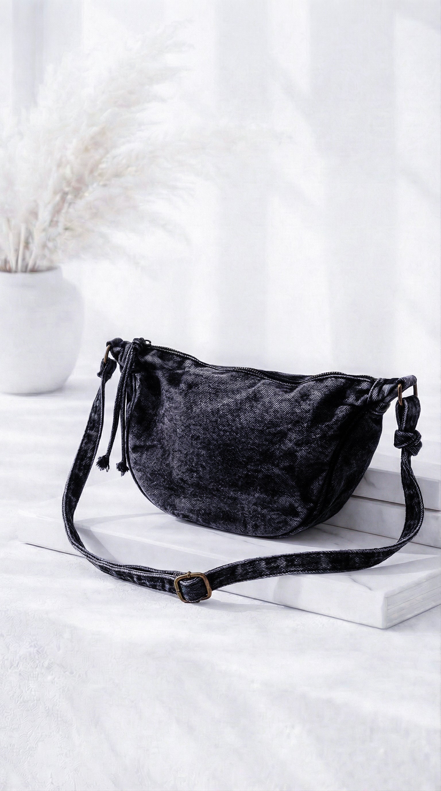 Bauchtasche Look Like Denim *Grau*
