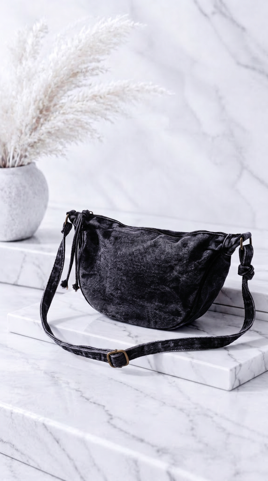 Bauchtasche Look Like Denim *Grau*