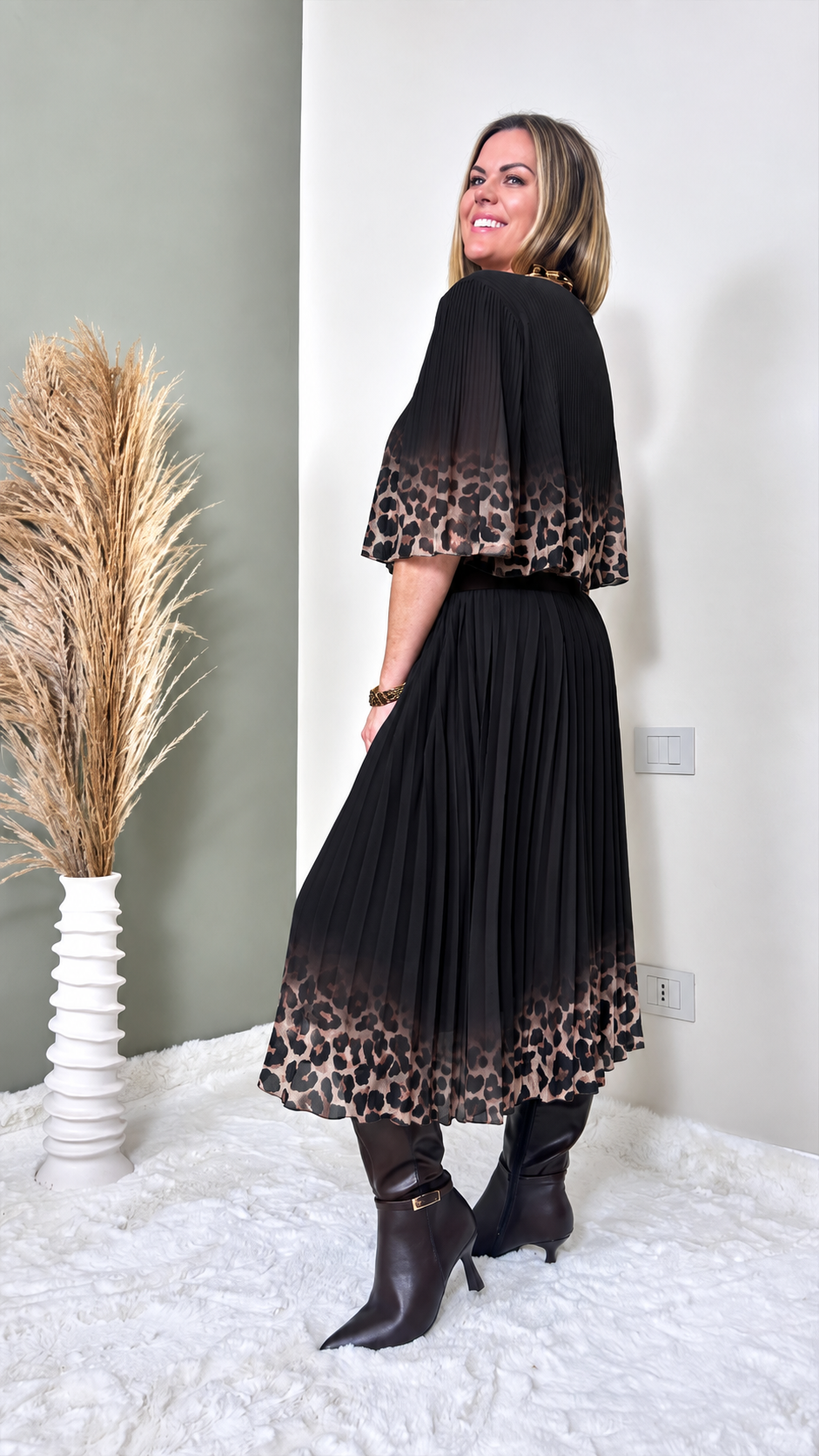 Langes Kleid Harvest Moon *Schwarz*