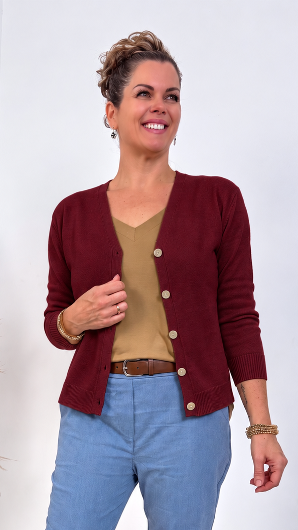 Strickjacke Vivenne *Bordeaux*