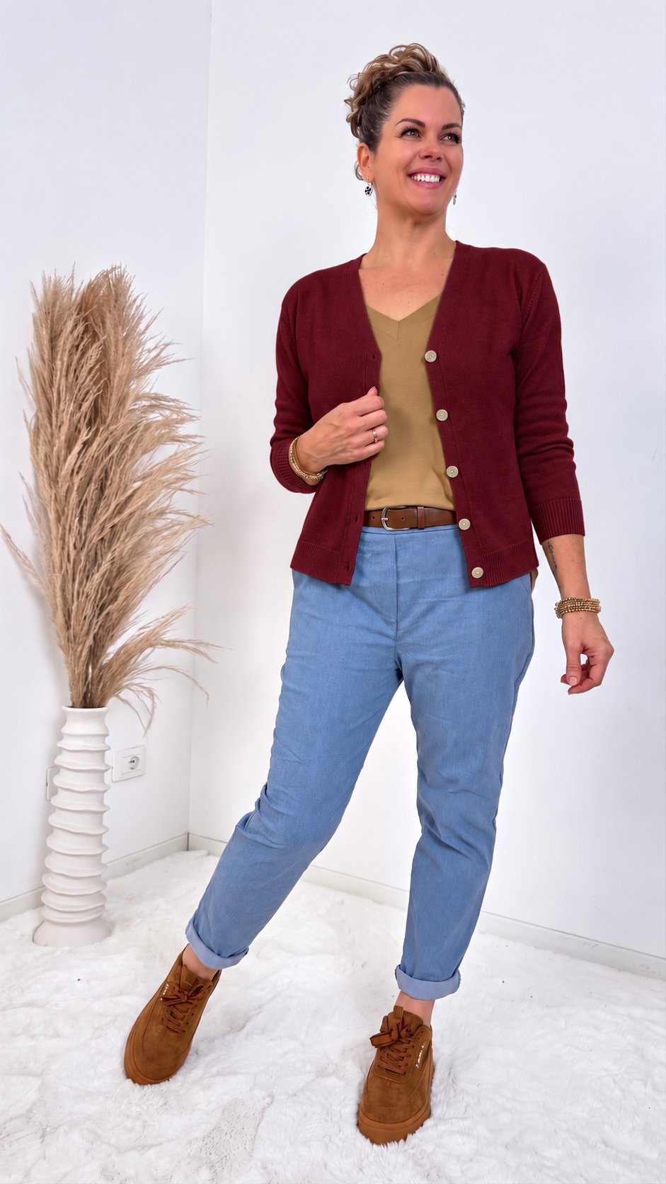 Strickjacke Vivenne *Bordeaux*