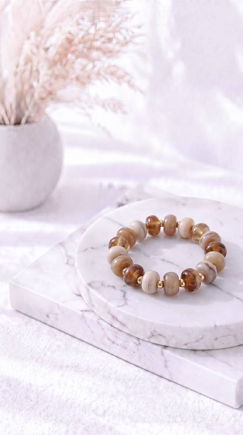 Perlenarmband Summer Beads *Beige*