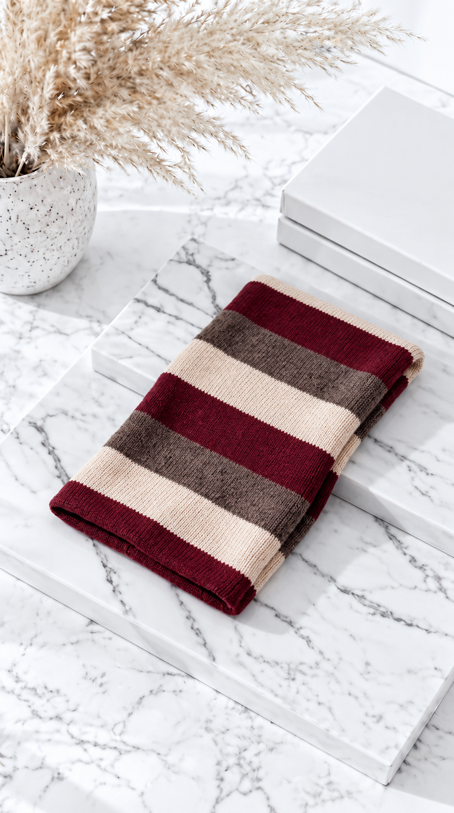 Schal Loom Whisper *Bordeaux* - Power of Princess