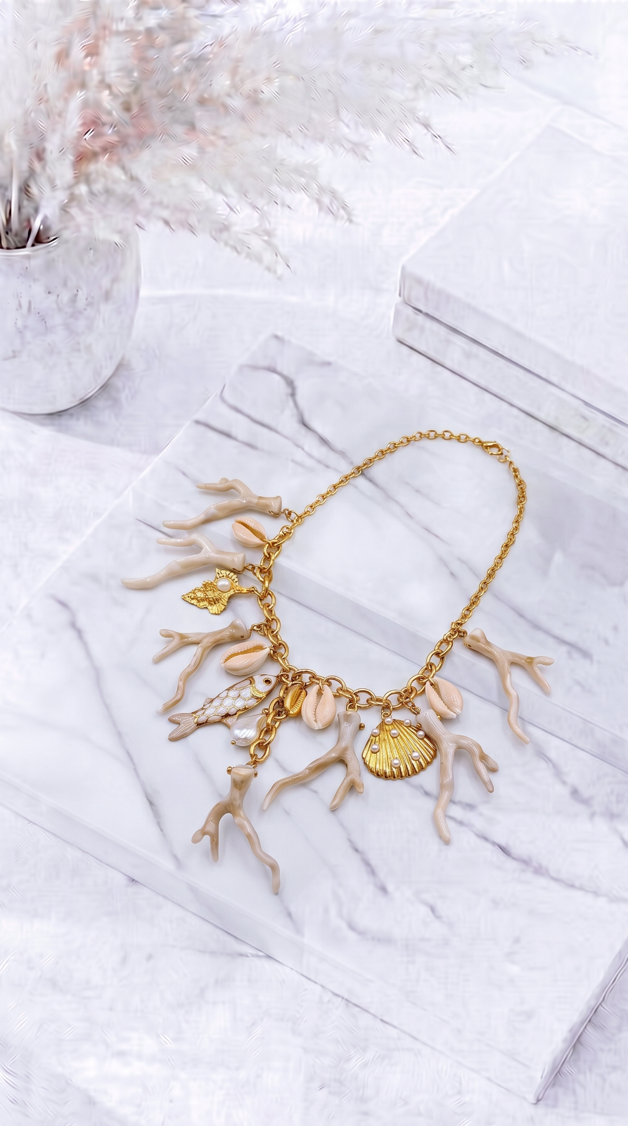 Halskette Coral Charm