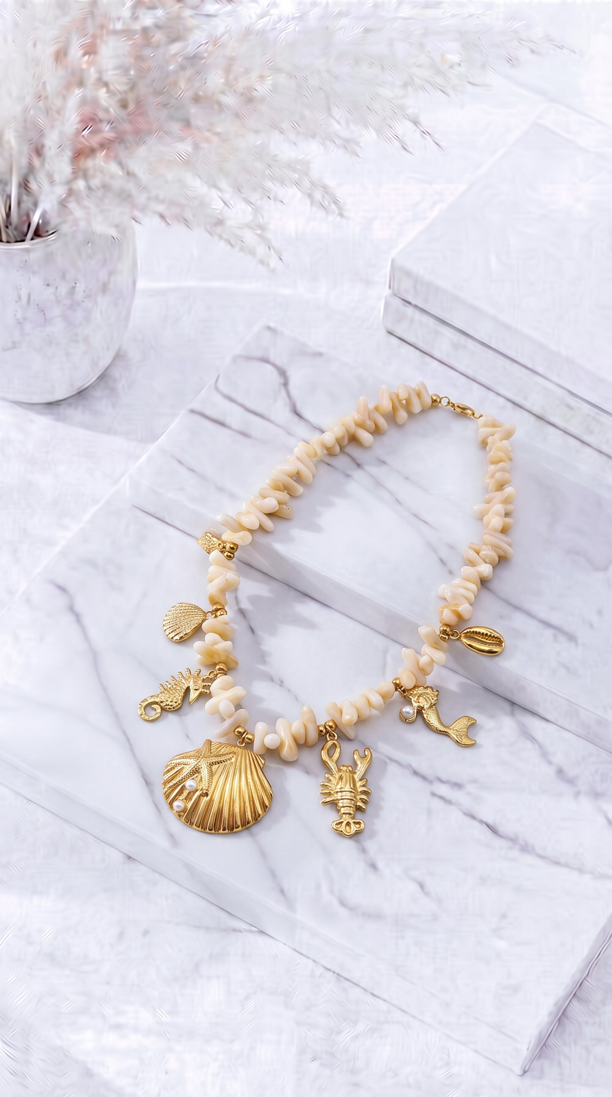 Halskette Flame Beach *Beige*