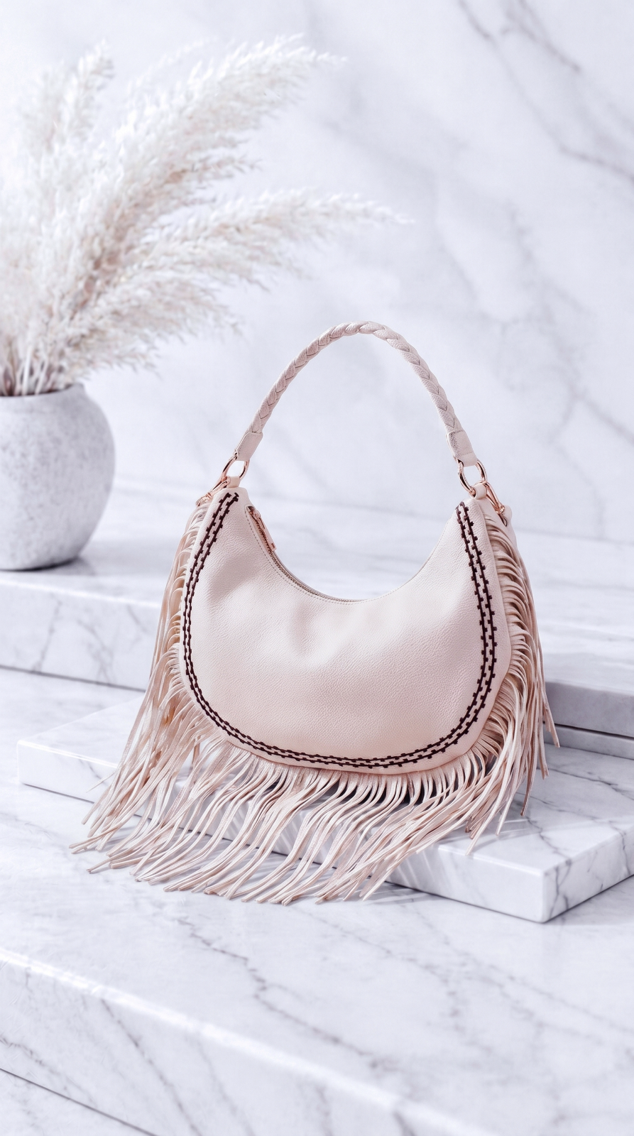 Handtasche Fringe Power *Beige*