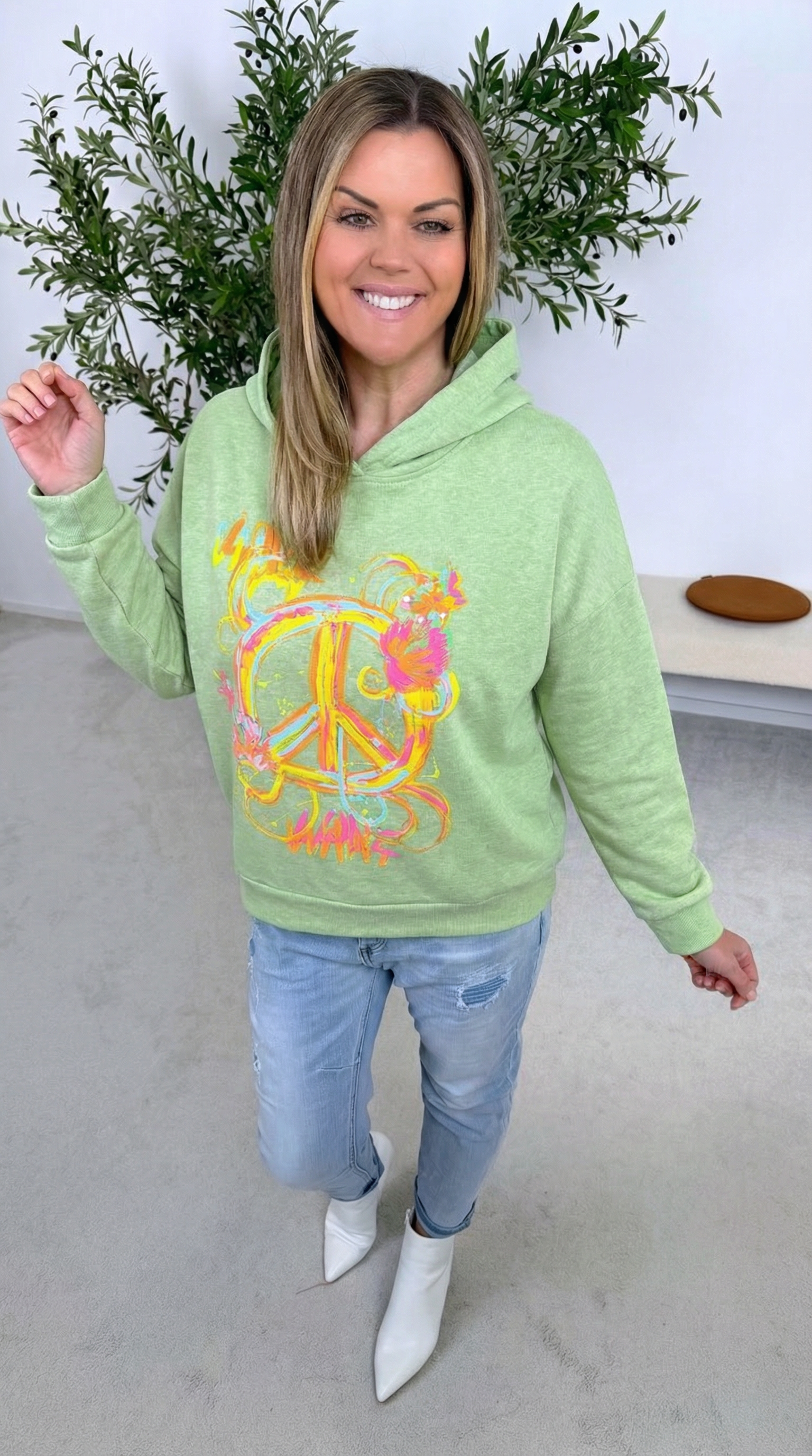 Hoodie Paint Splash *Salbei*