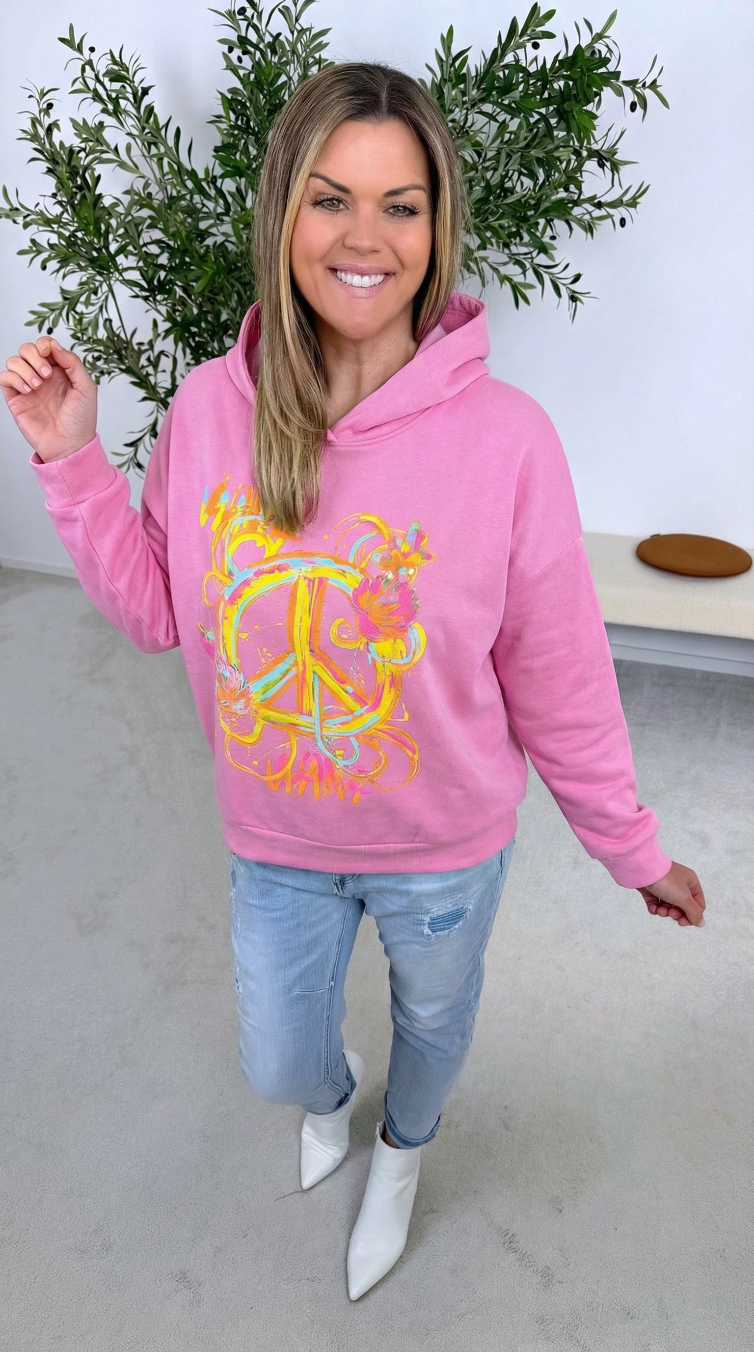 Hoodie Paint Splash *Pink*