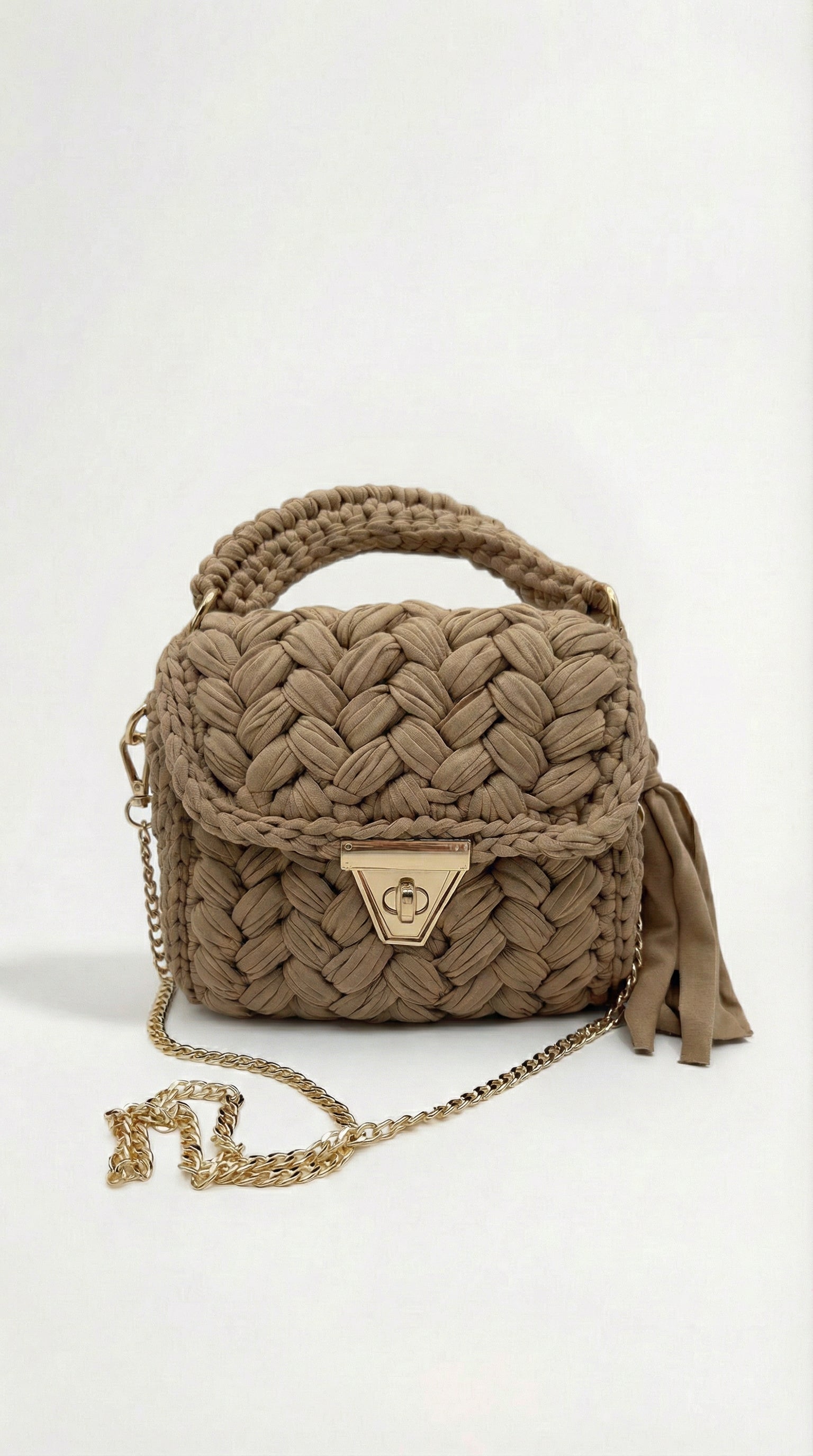 Kleine Handtasche La Diva *Camel*