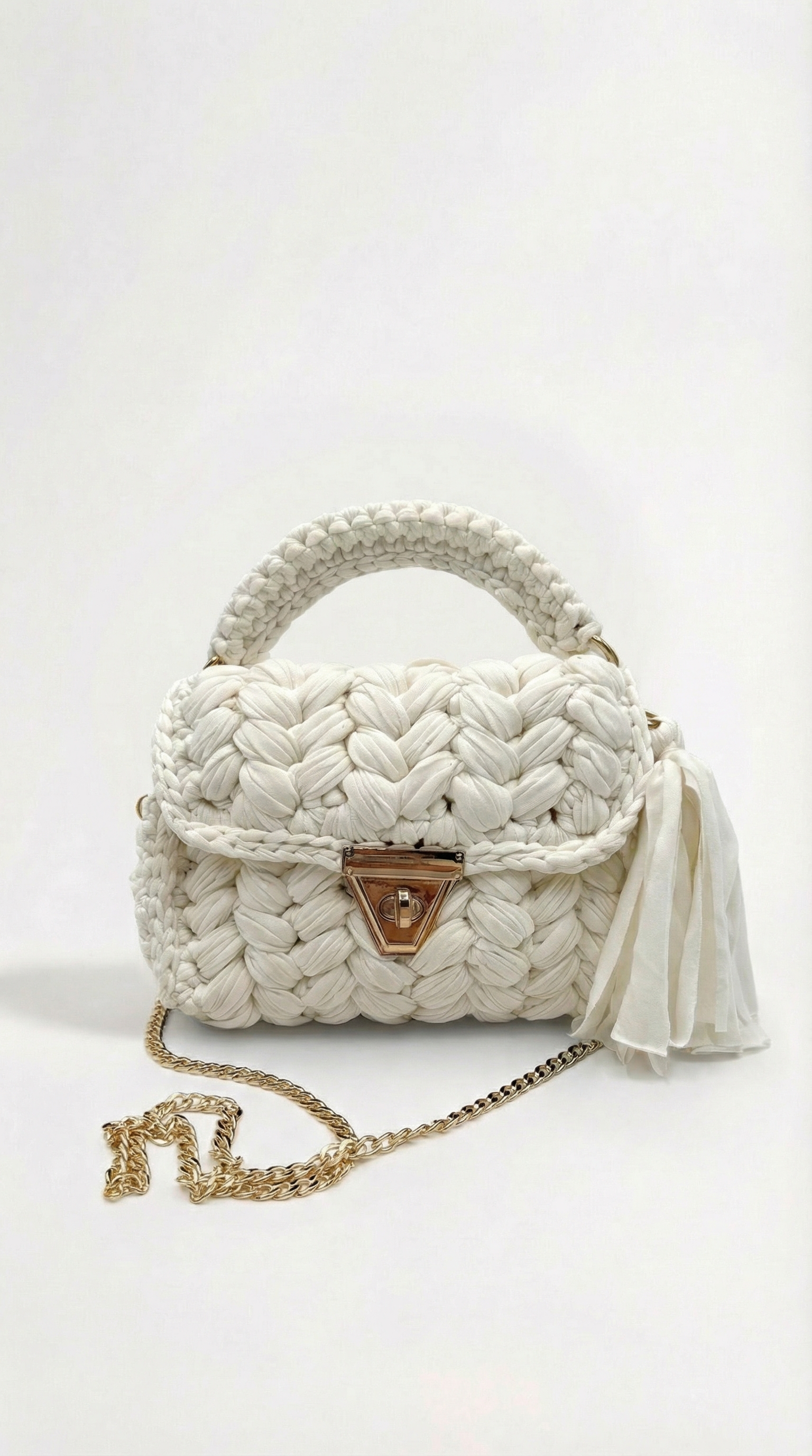 Kleine Handtasche La Diva *Creme*