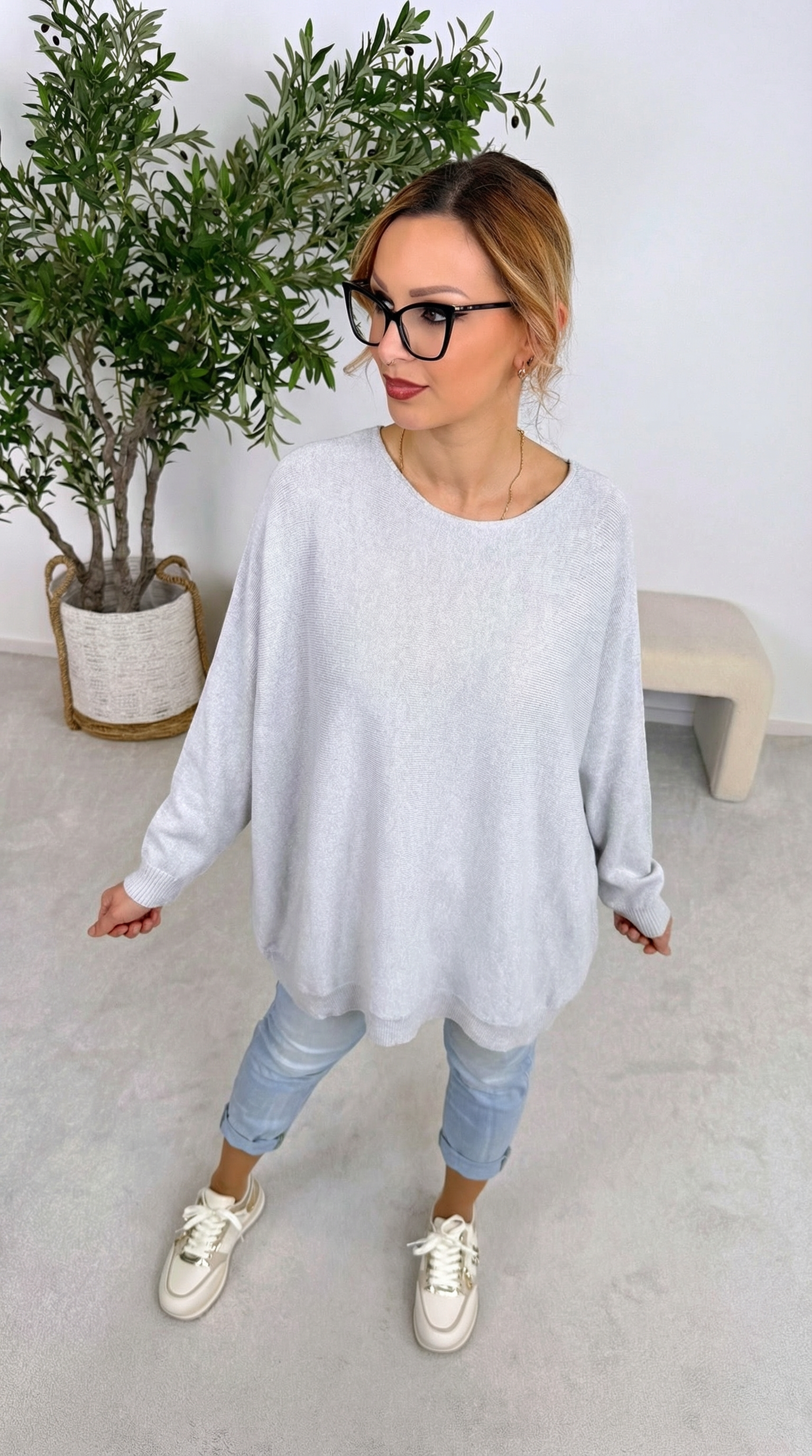 Pullover Smooth Basic *Grau*