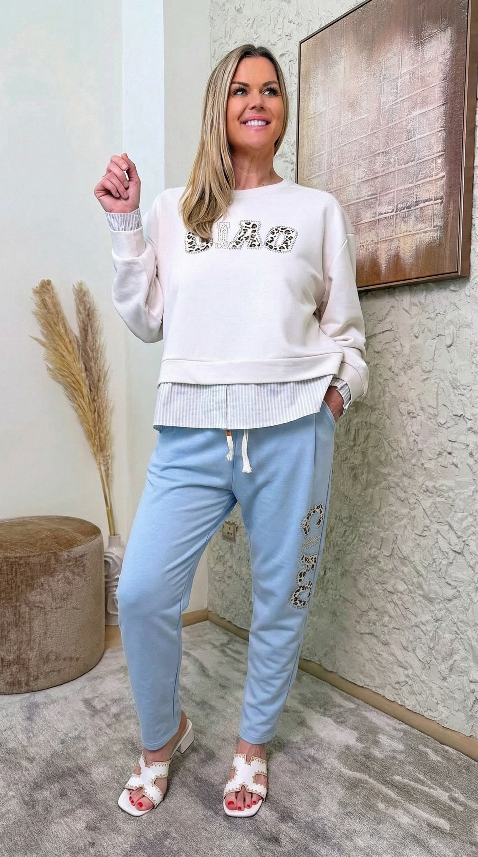 Sweatshirt Ciao Leo *Weiß*