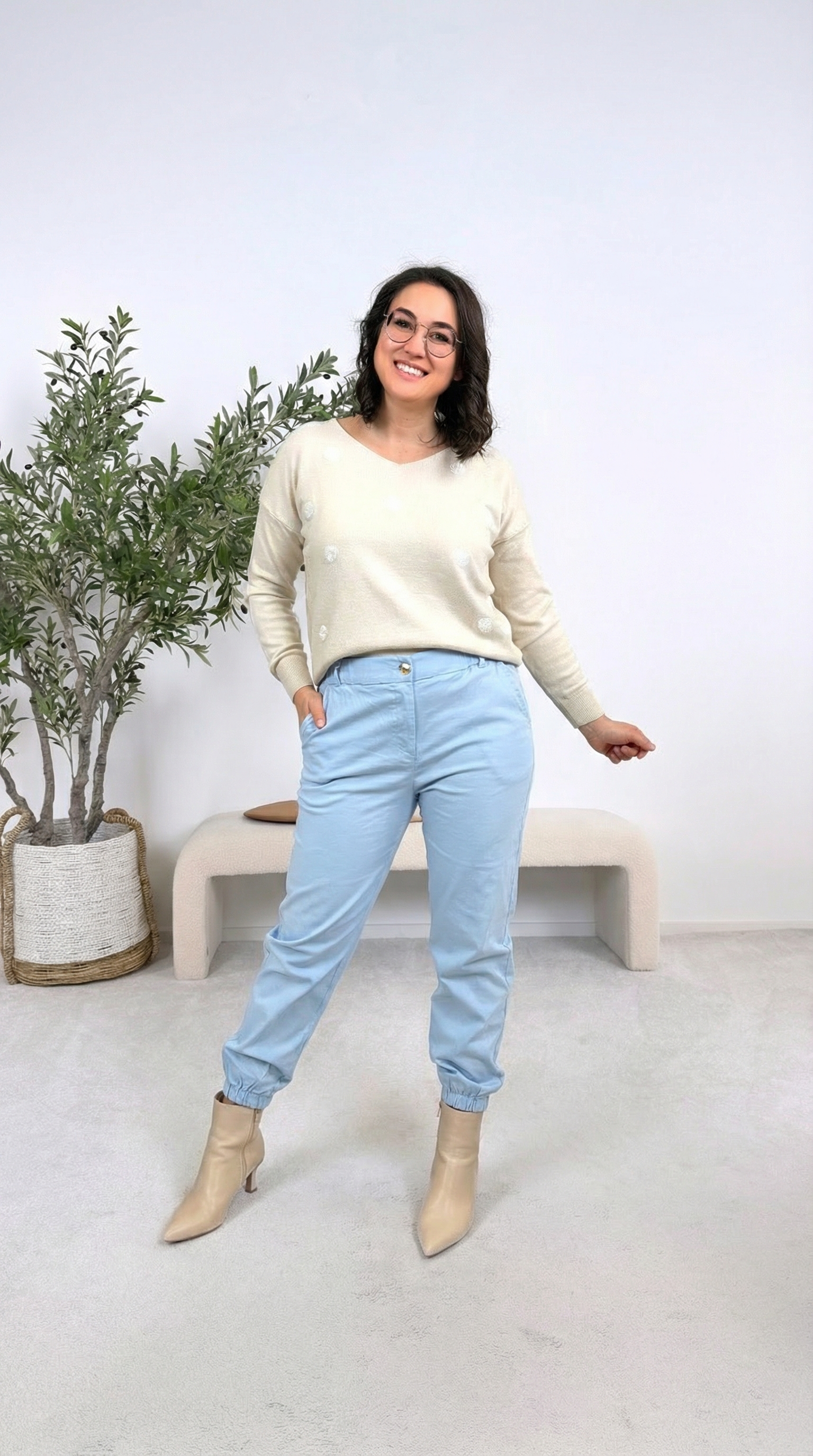 Hose Everyday Comfy *Hellblau*