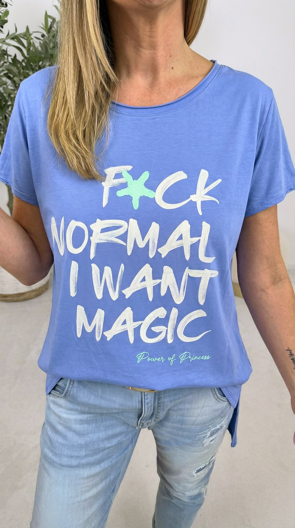 T-Shirt I Want Magic *Jeansblau*