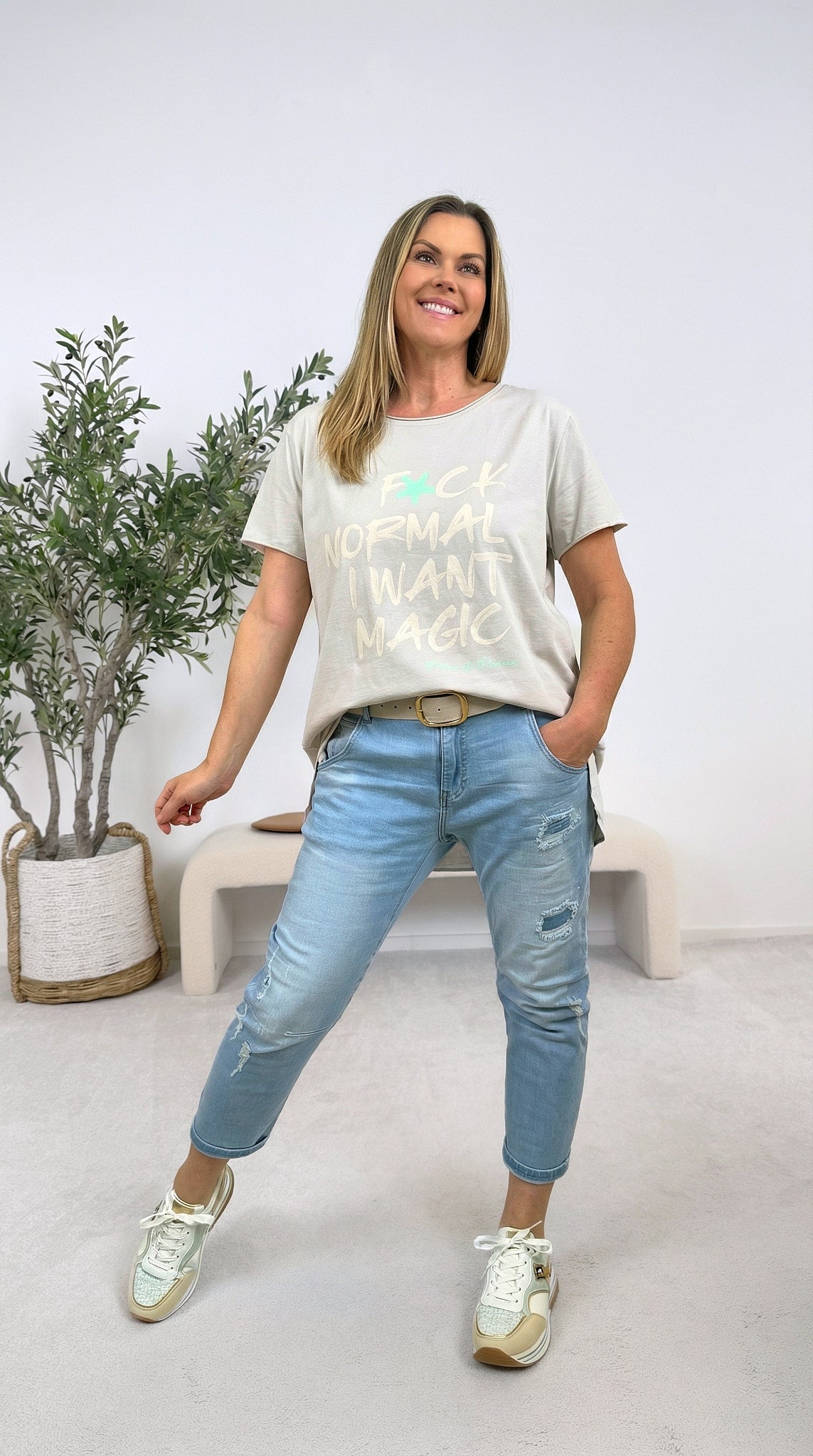 T-Shirt I Want Magic *Beige*