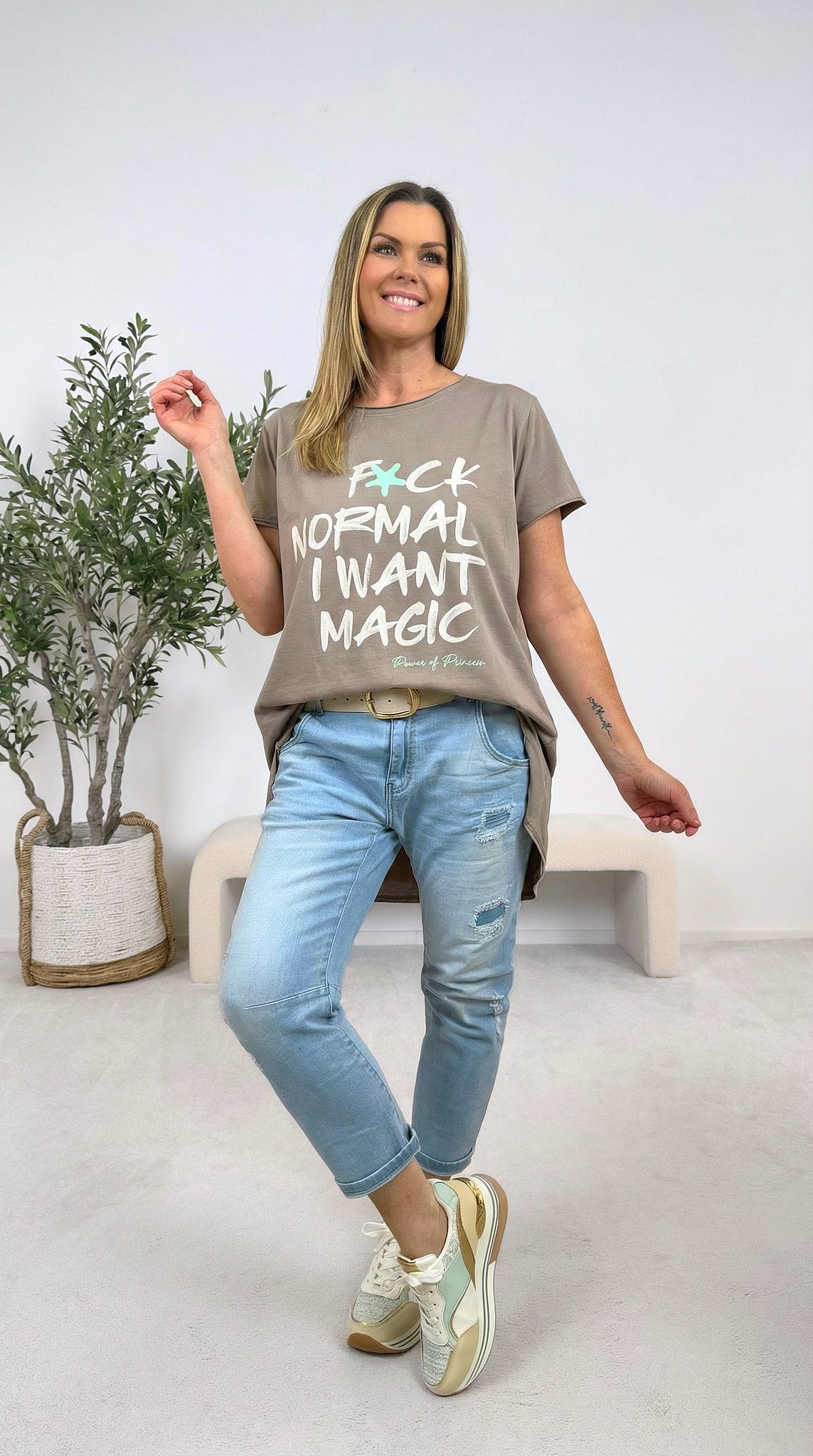 T-Shirt I Want Magic *Taupe*