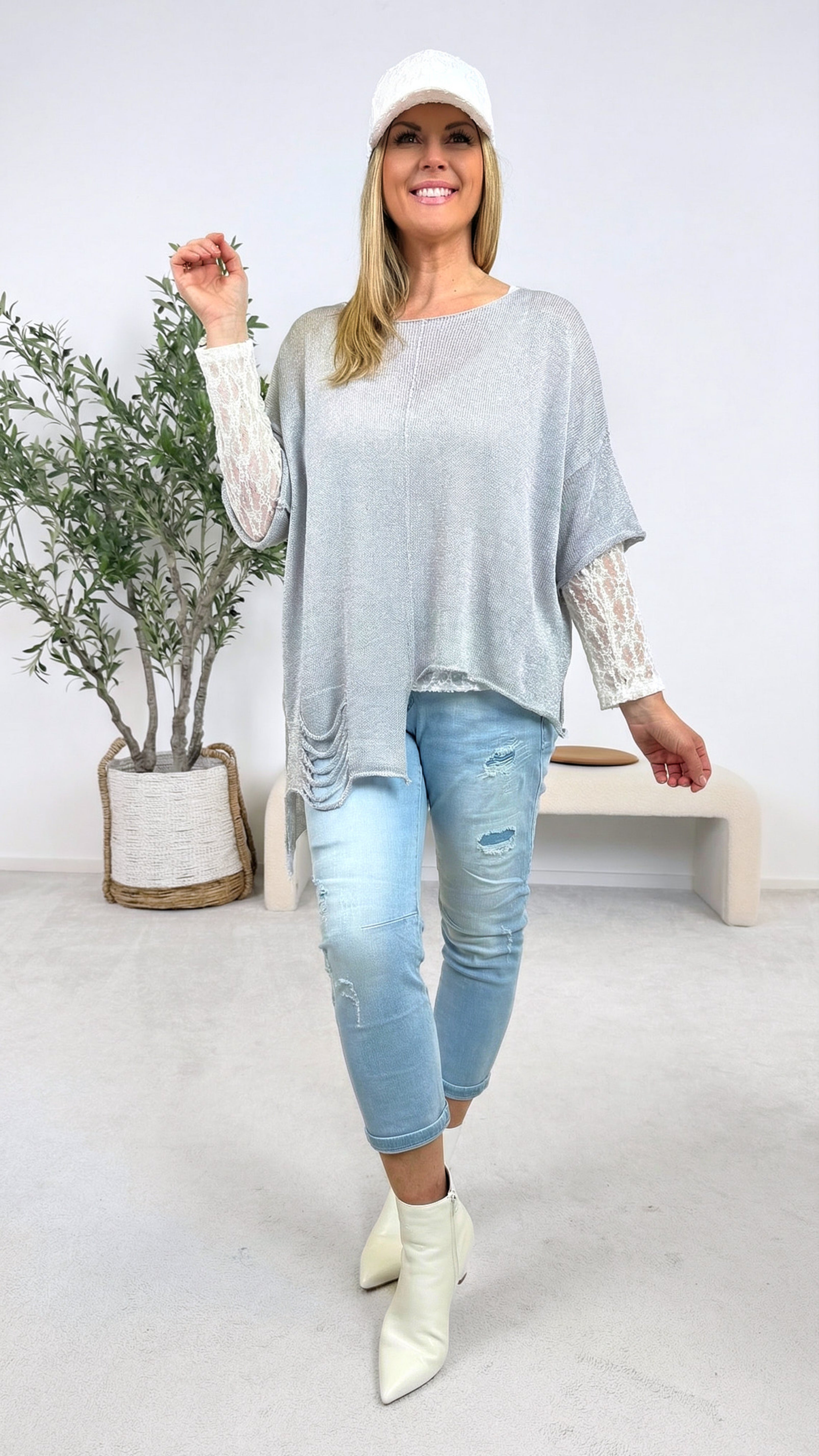 Pullover Daily Rebel *Grau*