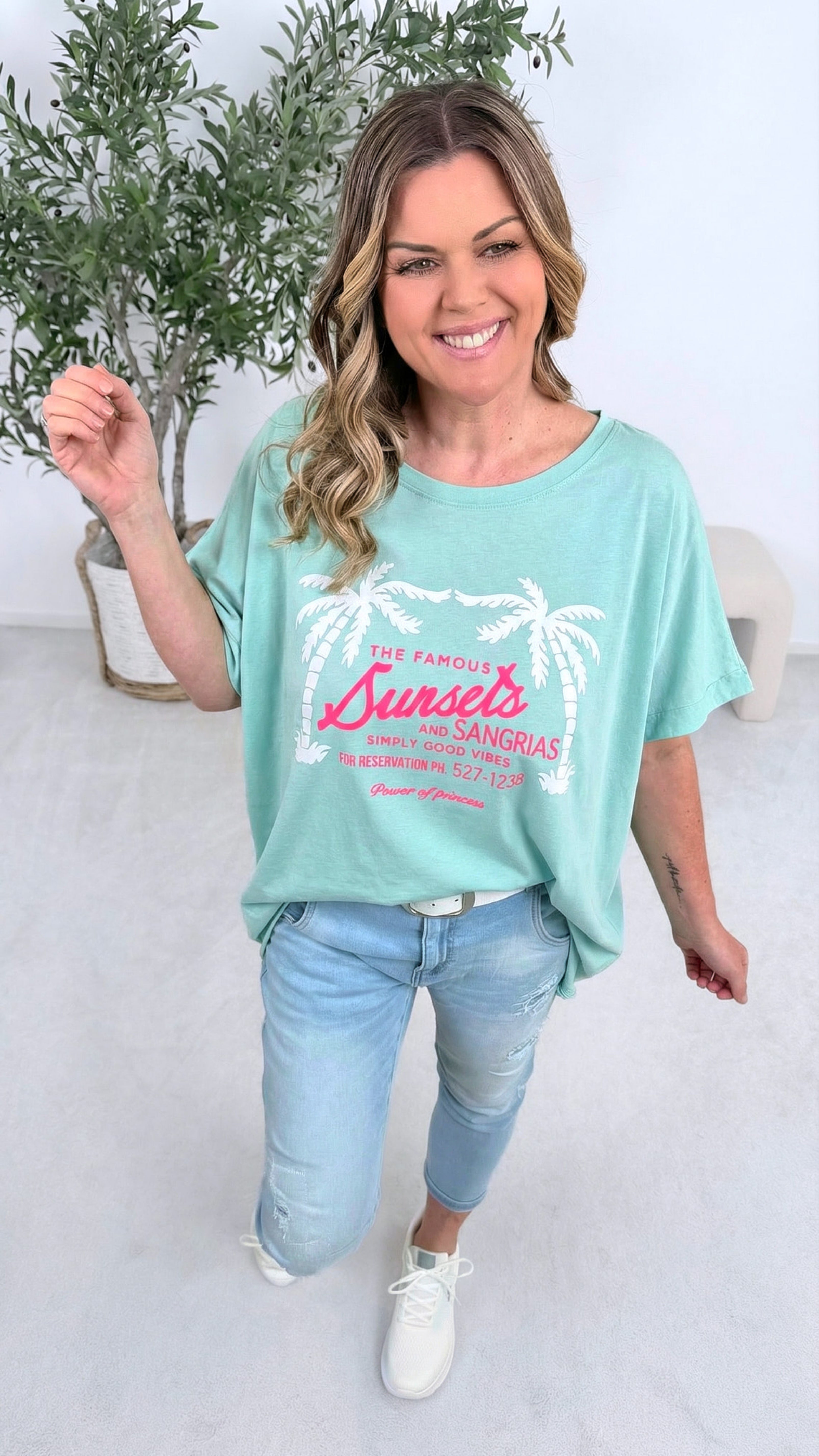 T-Shirt Famous Sunset *Mint*