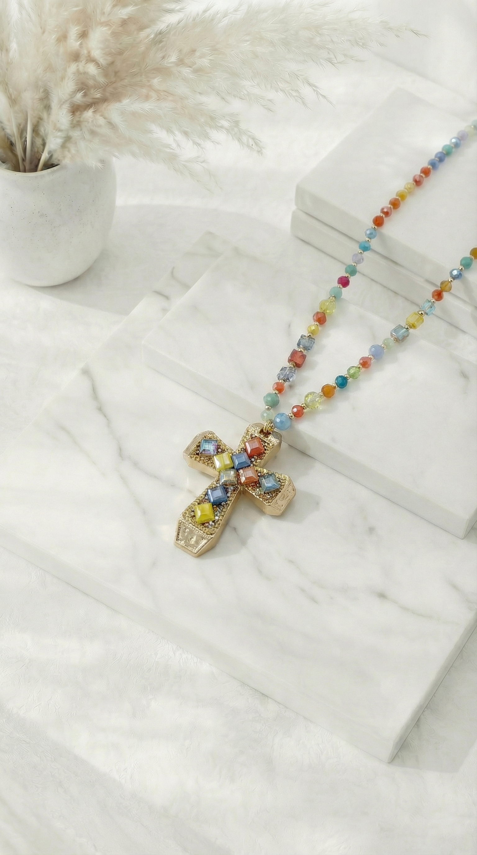 Lange Halskette Faith & Freedom *Color*