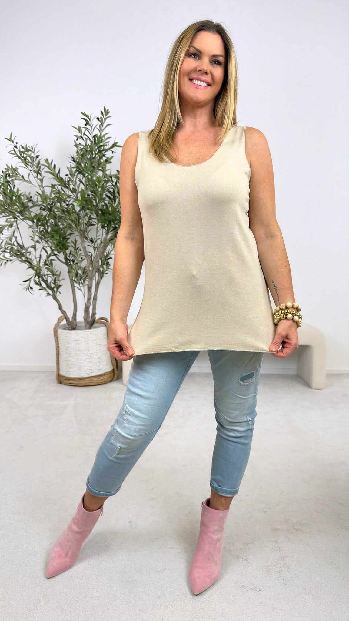 Top Simple Style *Beige*