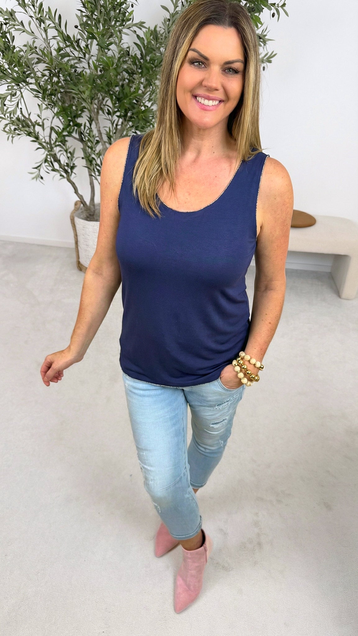 Top Simple Style *Dunkelblau*