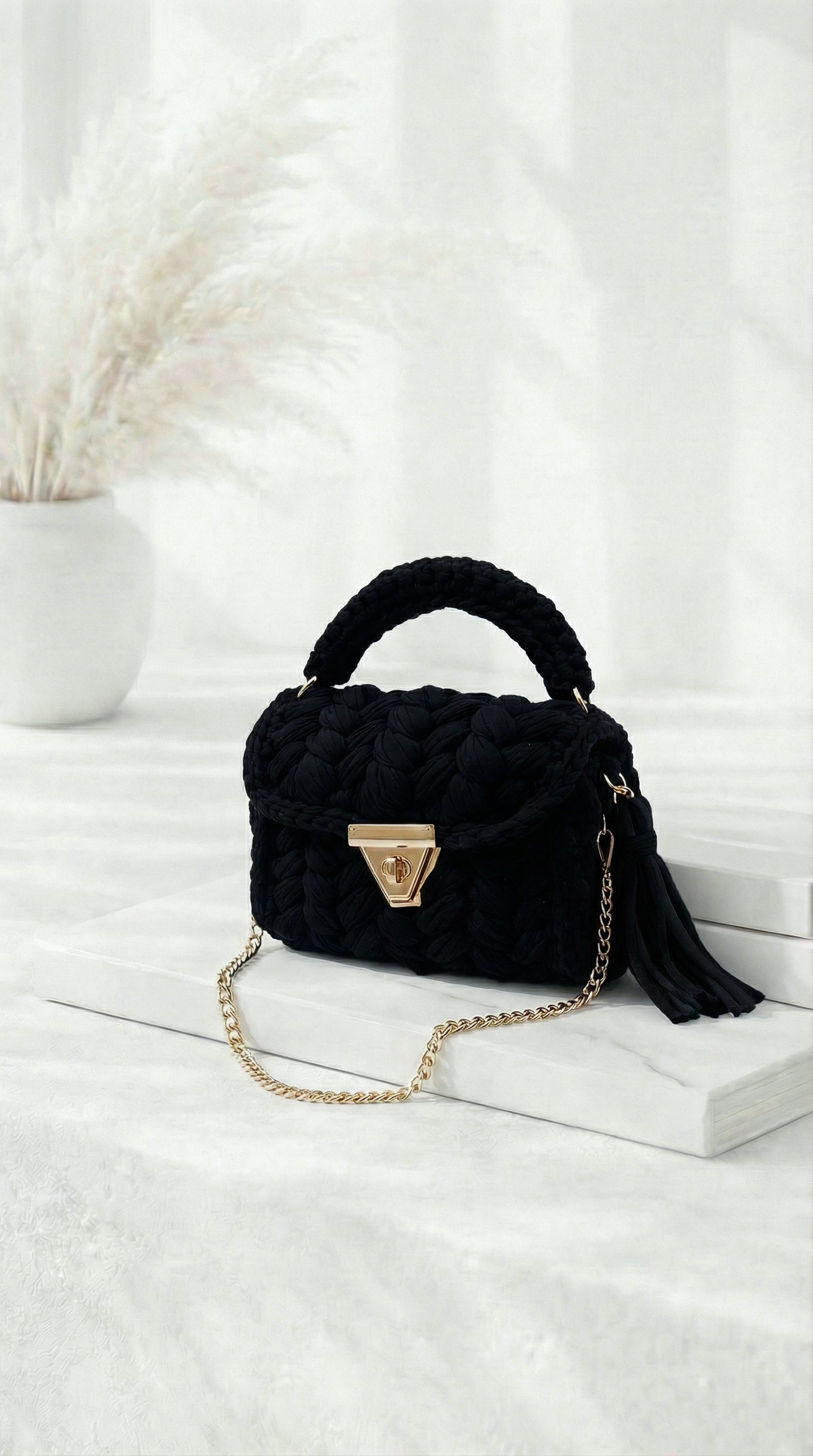 Kleine Handtasche La Diva *Schwarz*