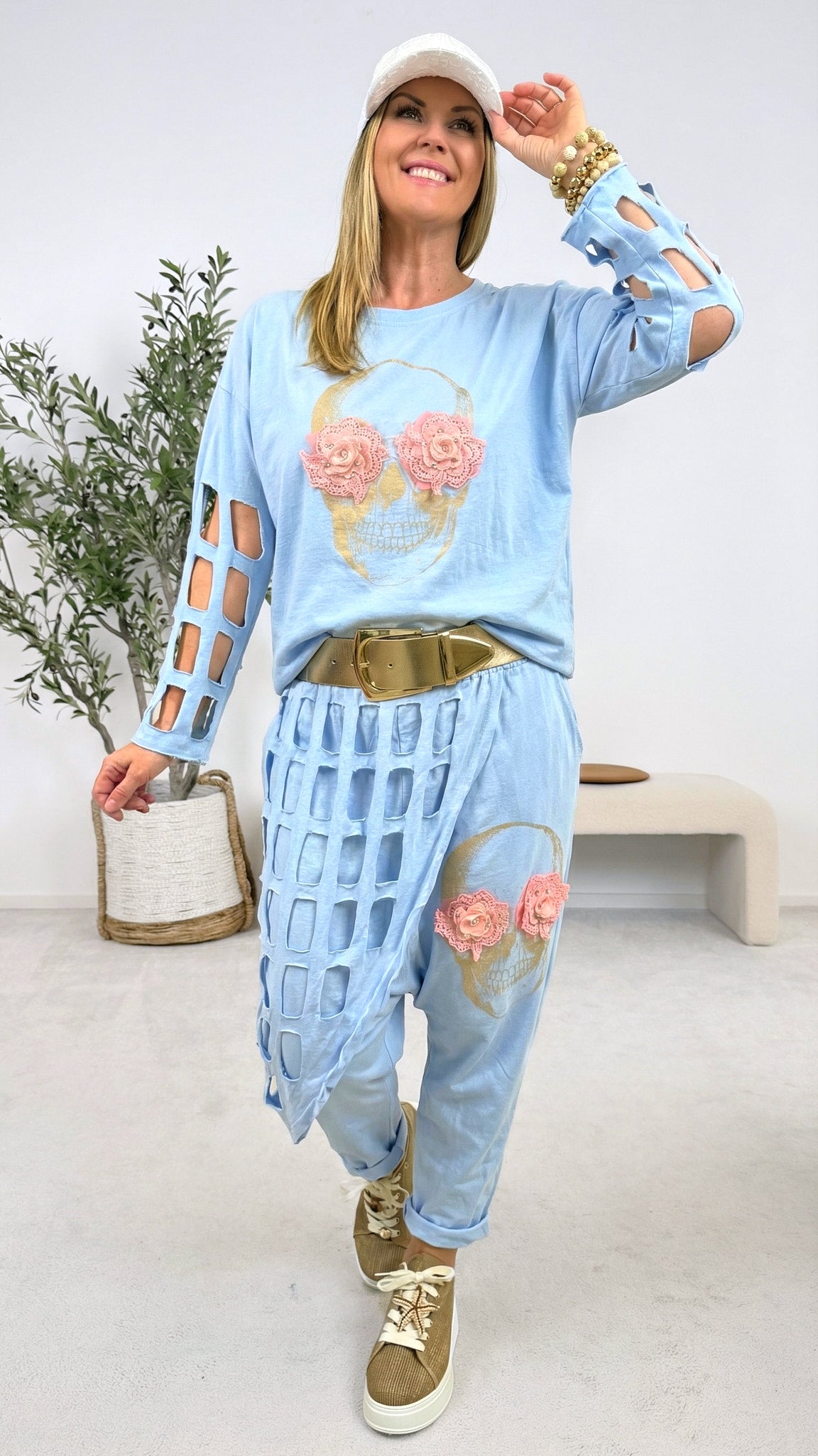 Sweatshirt Sunshine Rebel *Blau*