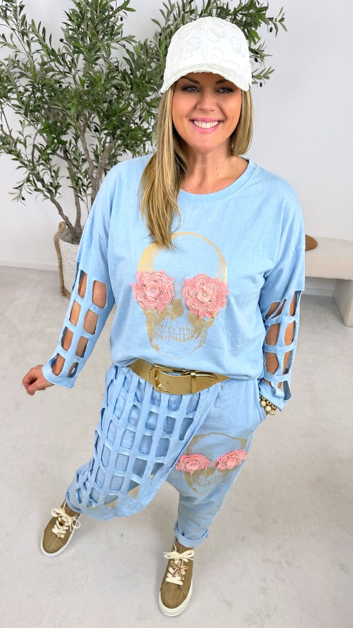 Sweatshirt Sunshine Rebel *Blau*