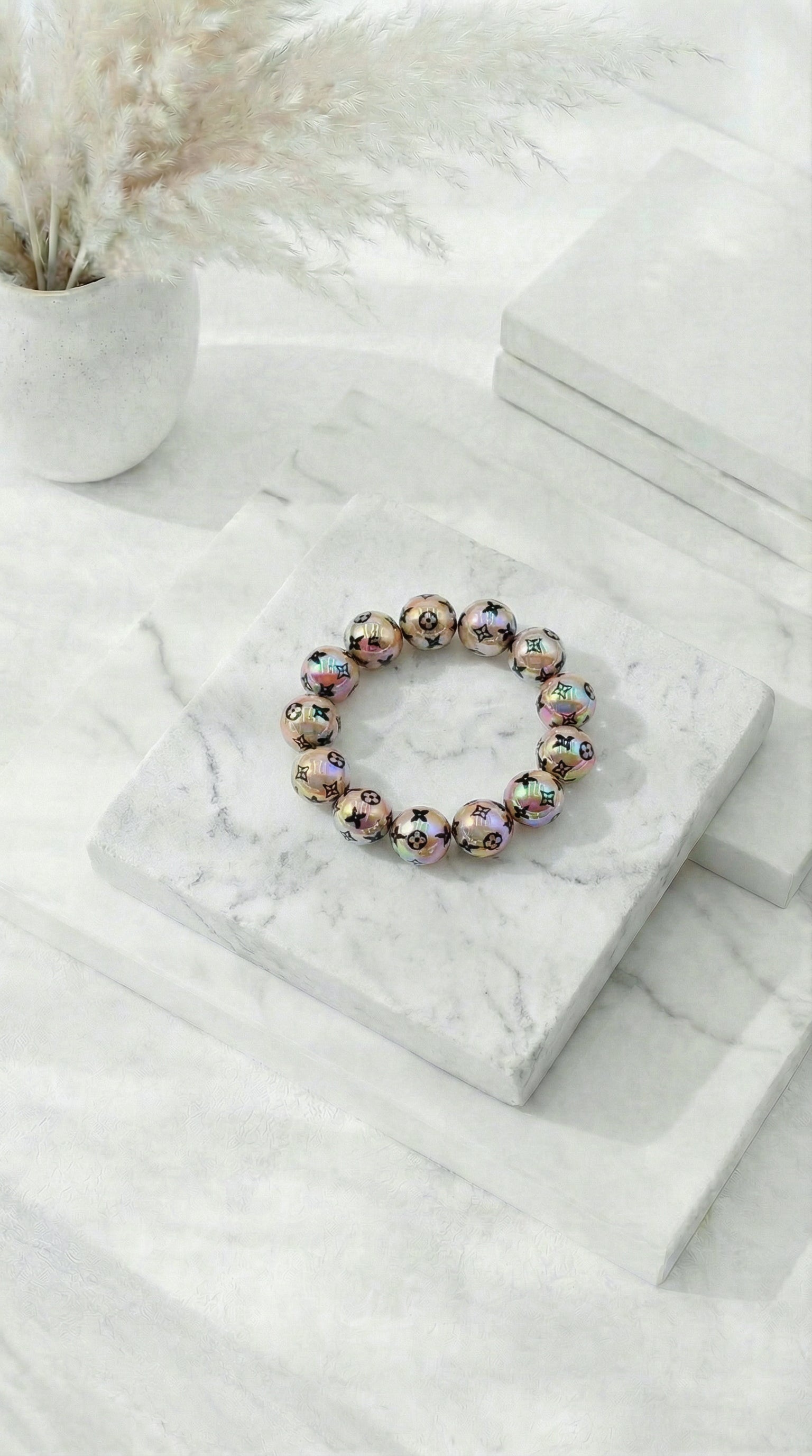 Perlenarmband Flower Shine