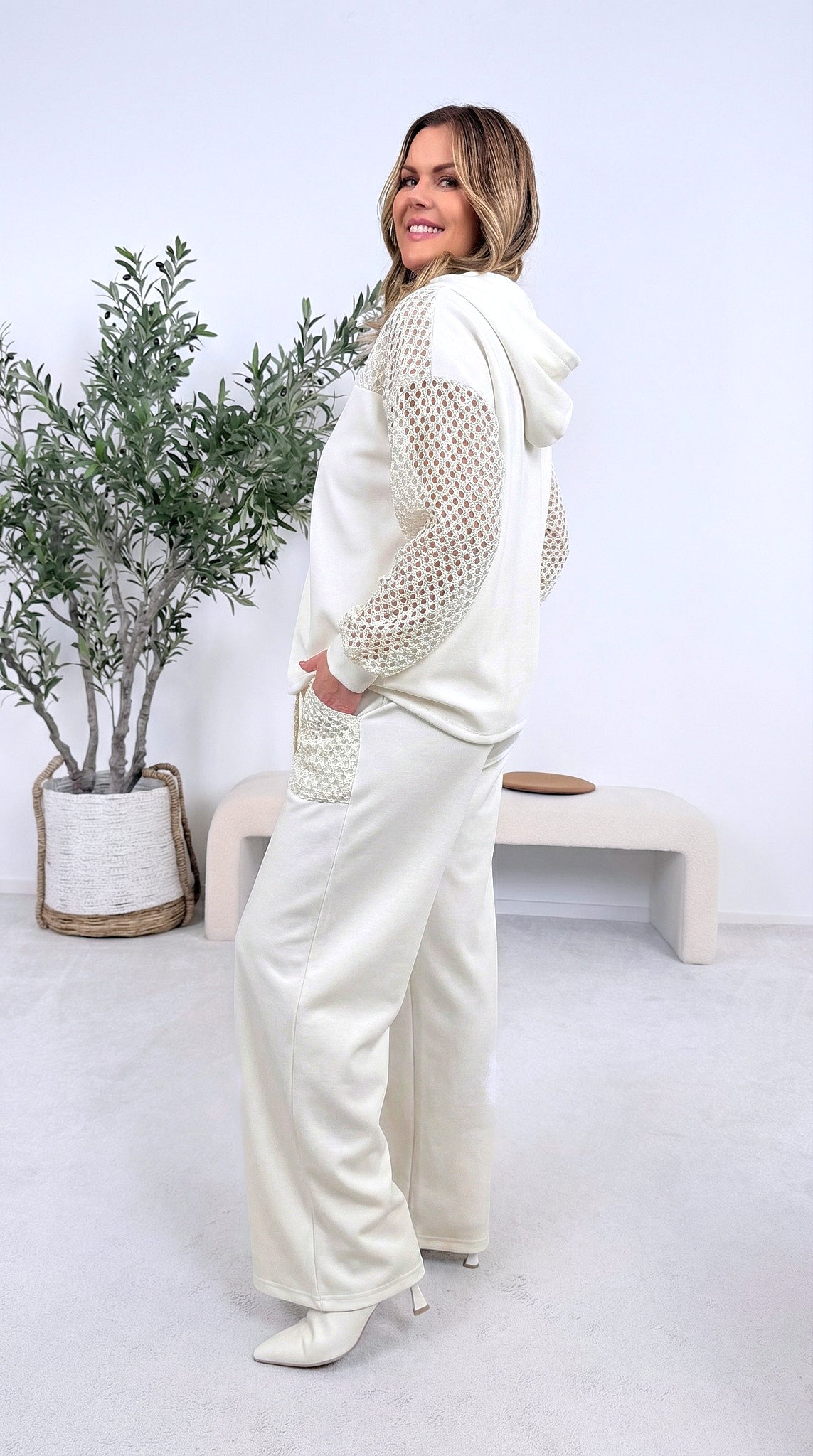 Sweathose Femme Sport *Weiß*