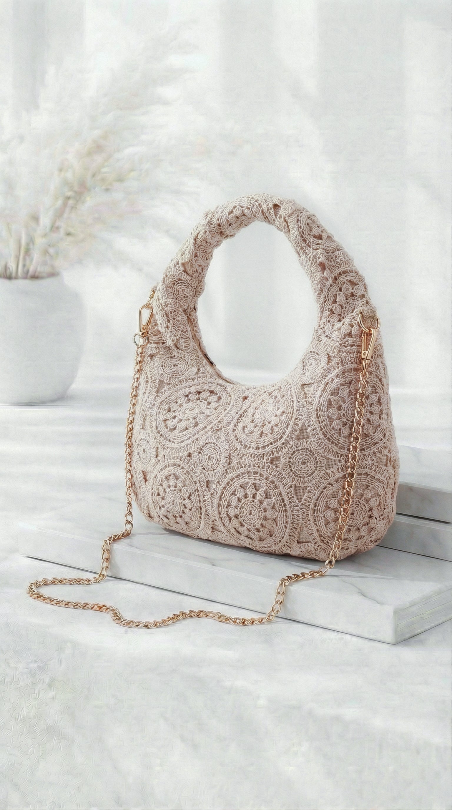 Kleine Handtasche Summer Romance *Creme*