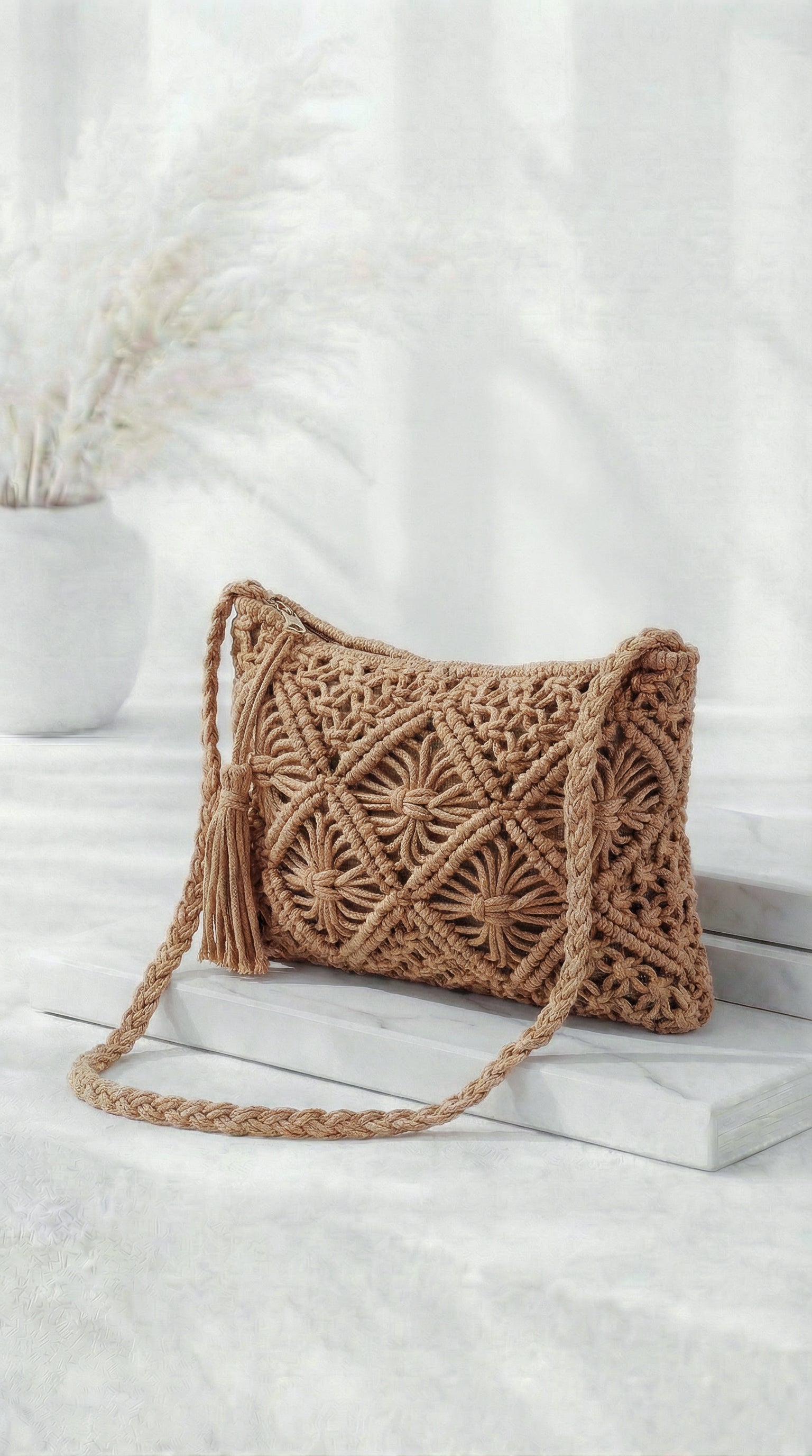 Kleine Handtasche Boho Marbella *Camel*
