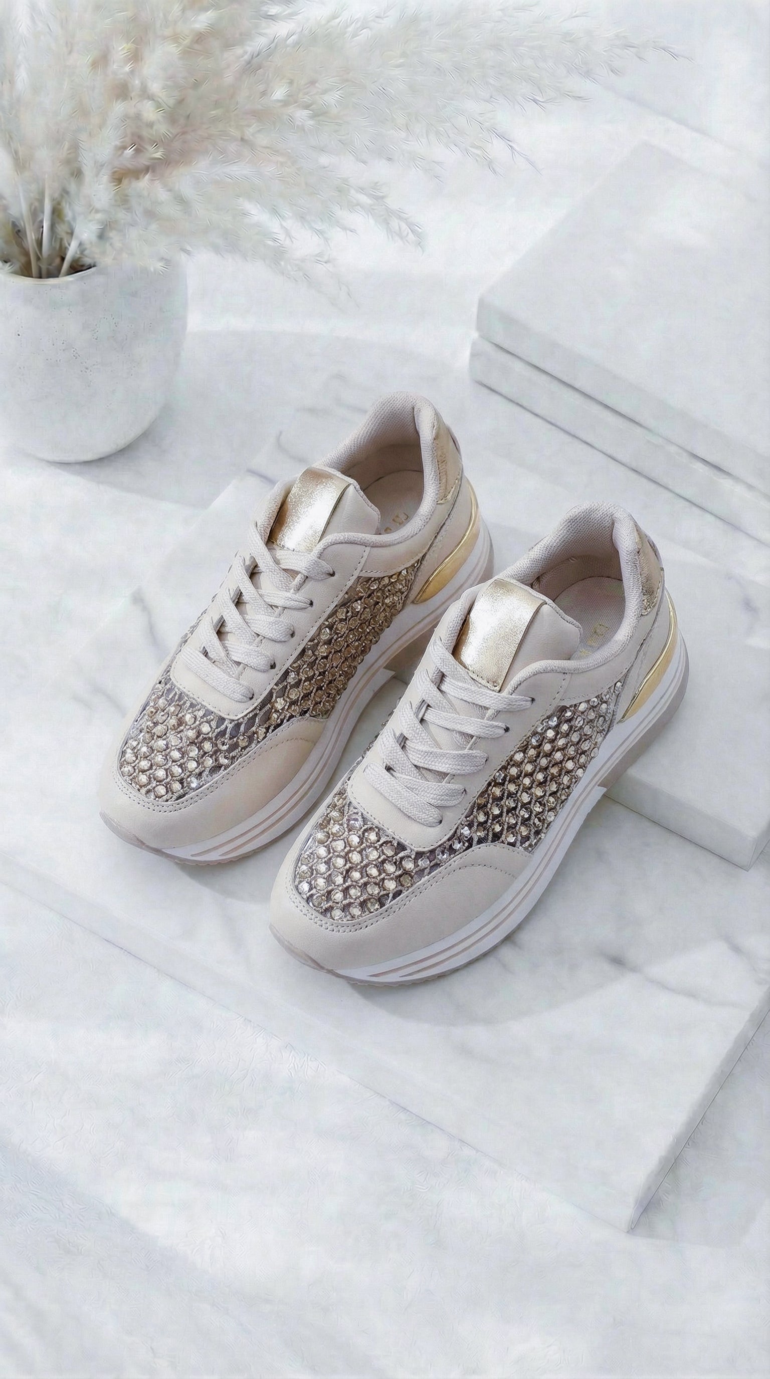 Sneaker Brilliant Shine *Beige*