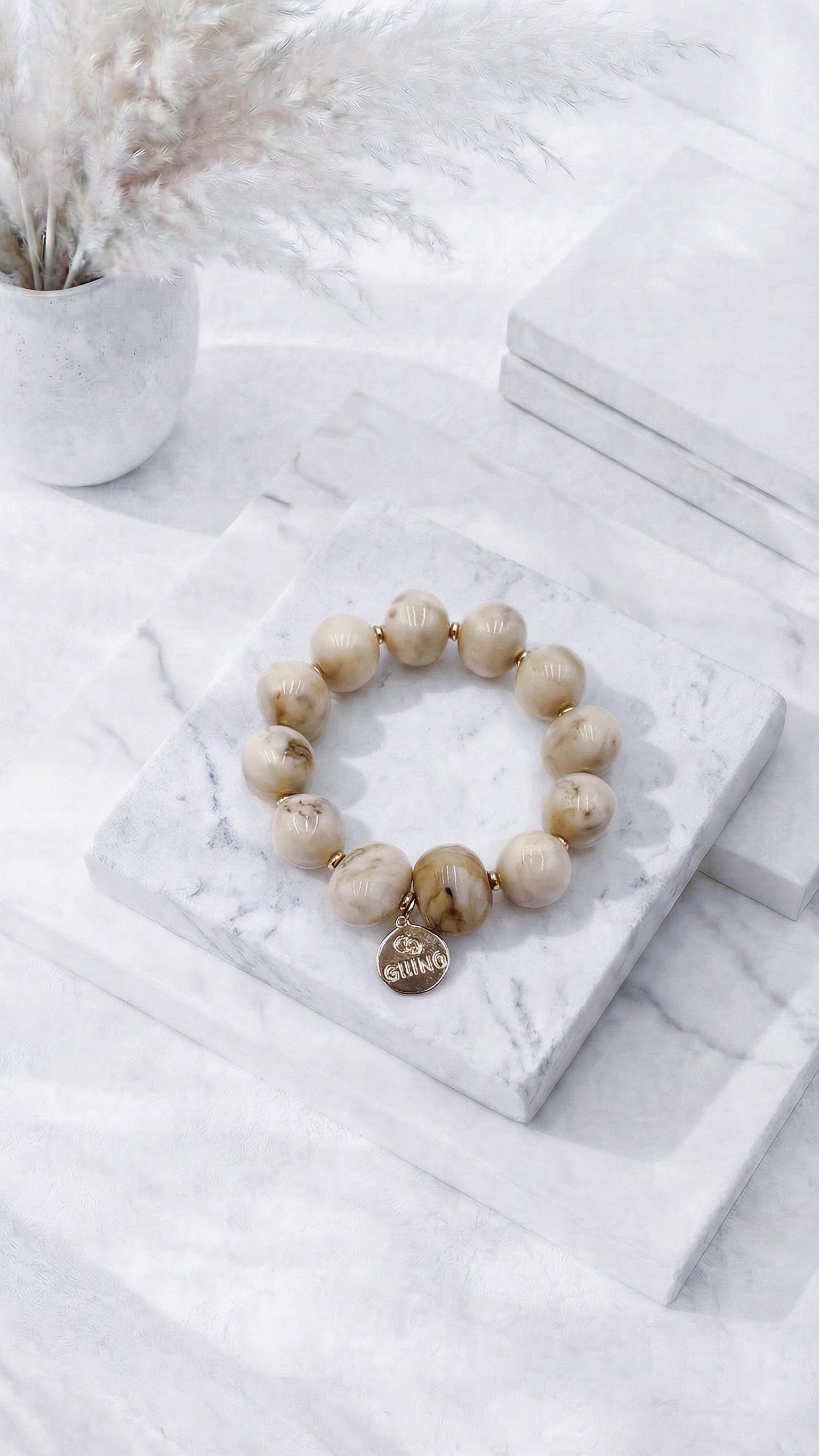 Perlenarmband Fairy Beads *Beige*