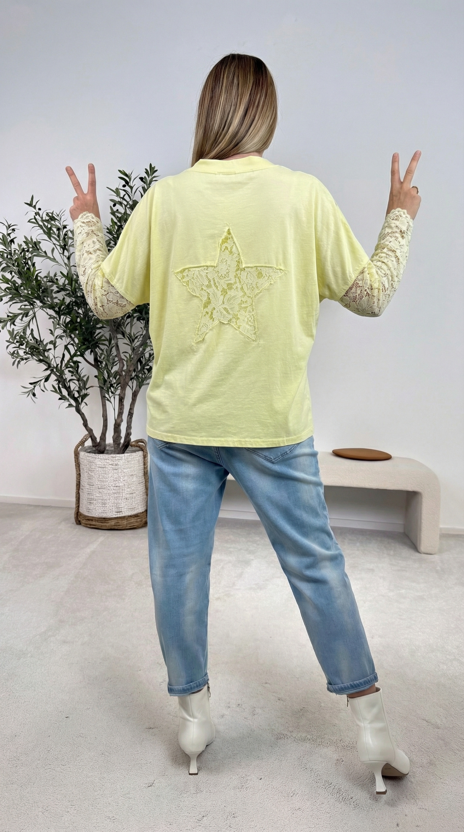 Langarmshirt Celeste Glow *Gelb*