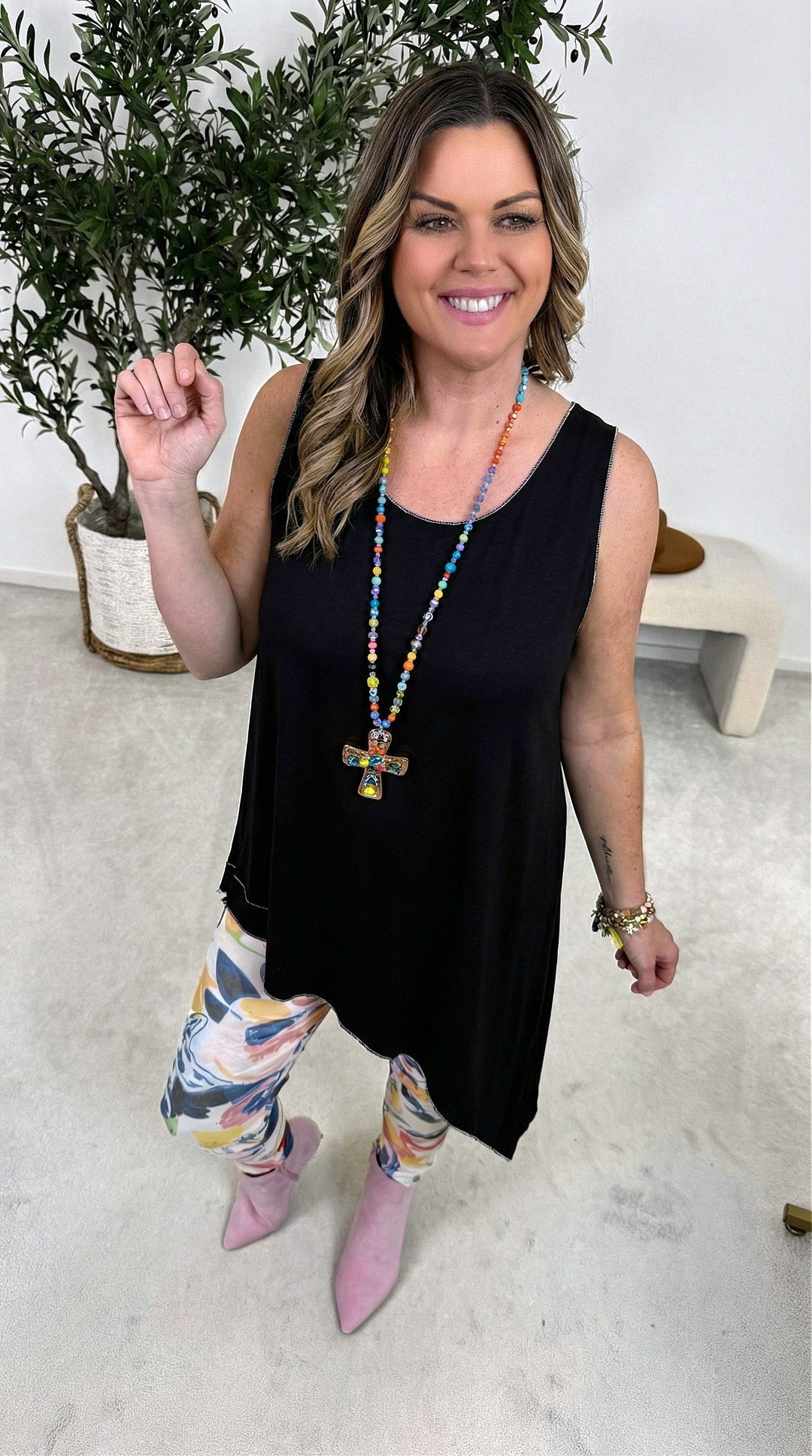 Long-Top Summer Whisper *Schwarz*