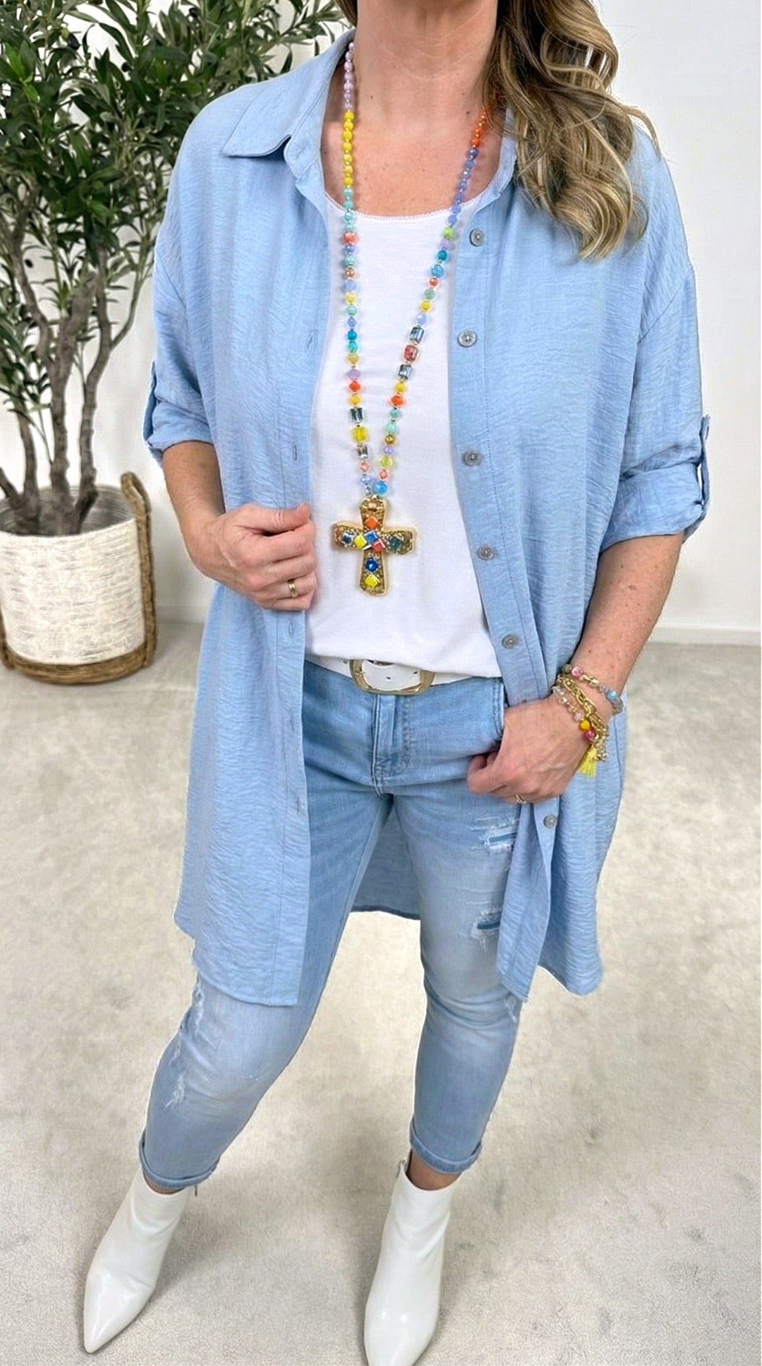 Bluse Iconic Summer *Hellblau*