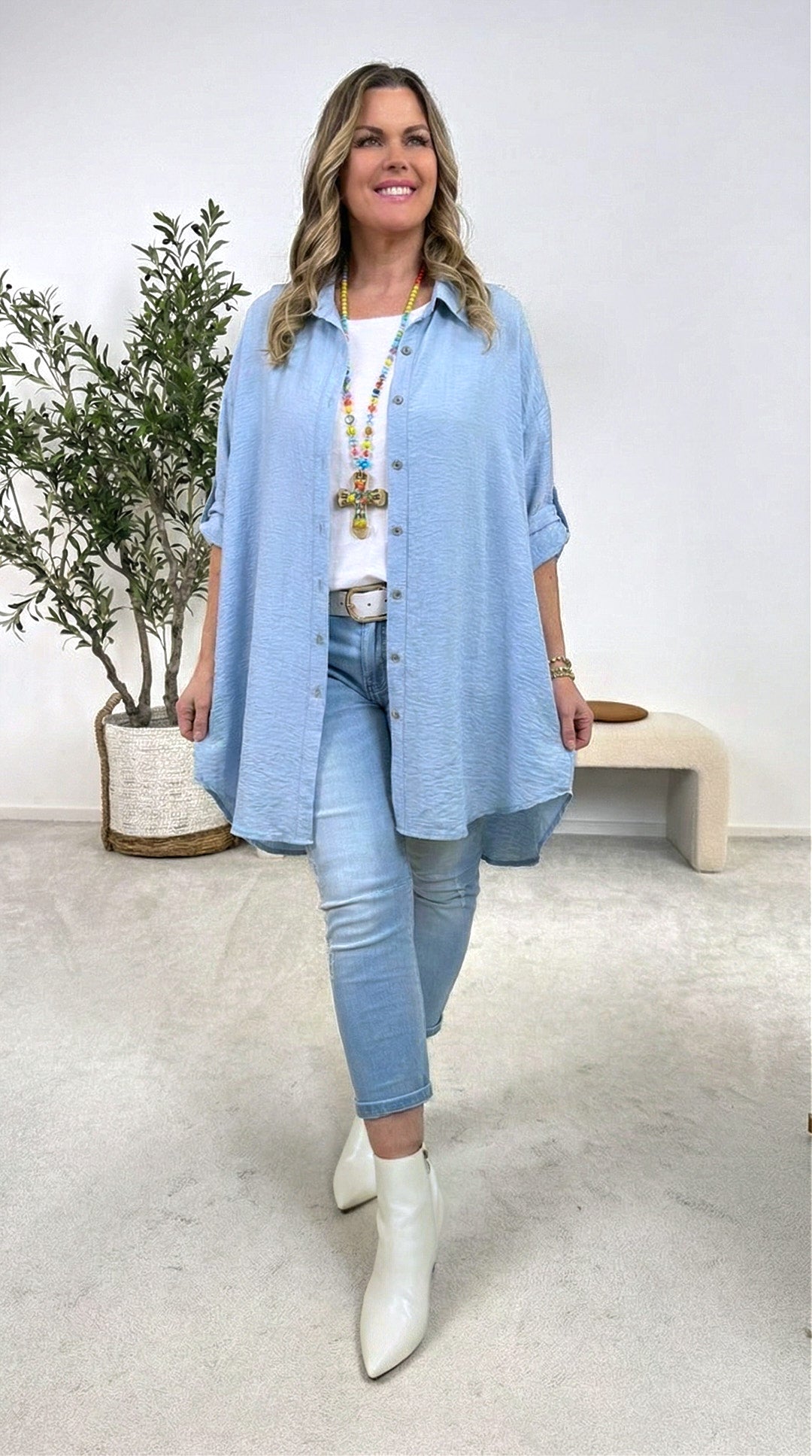 Bluse Iconic Summer *Hellblau*