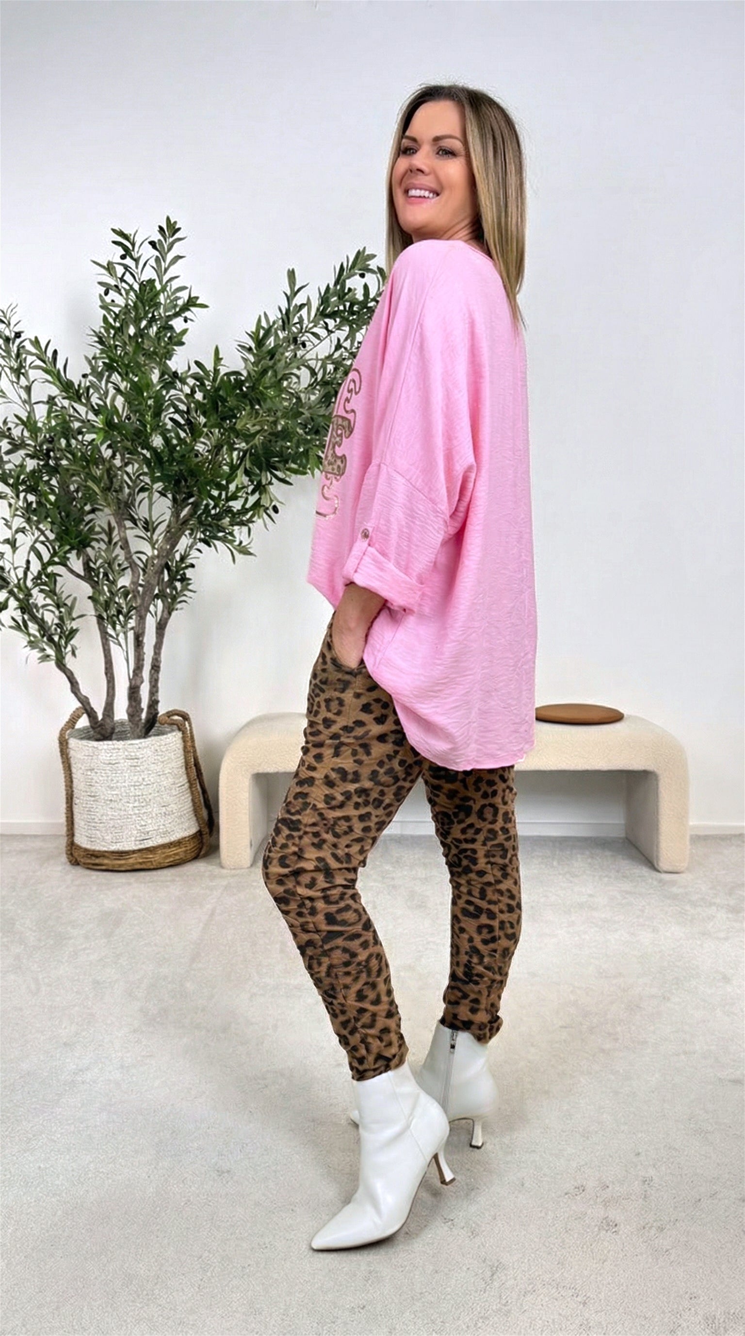 Blusenshirt Love Rules *Rosa*