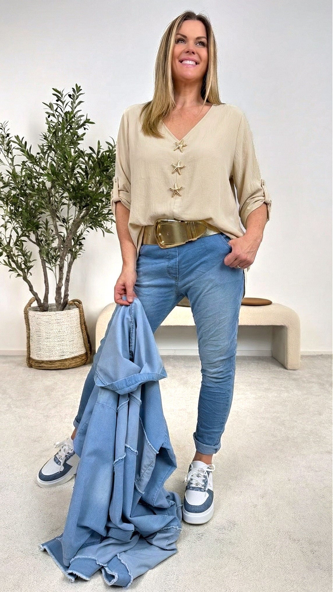 Blusenshirt Ocean Soul *Beige*