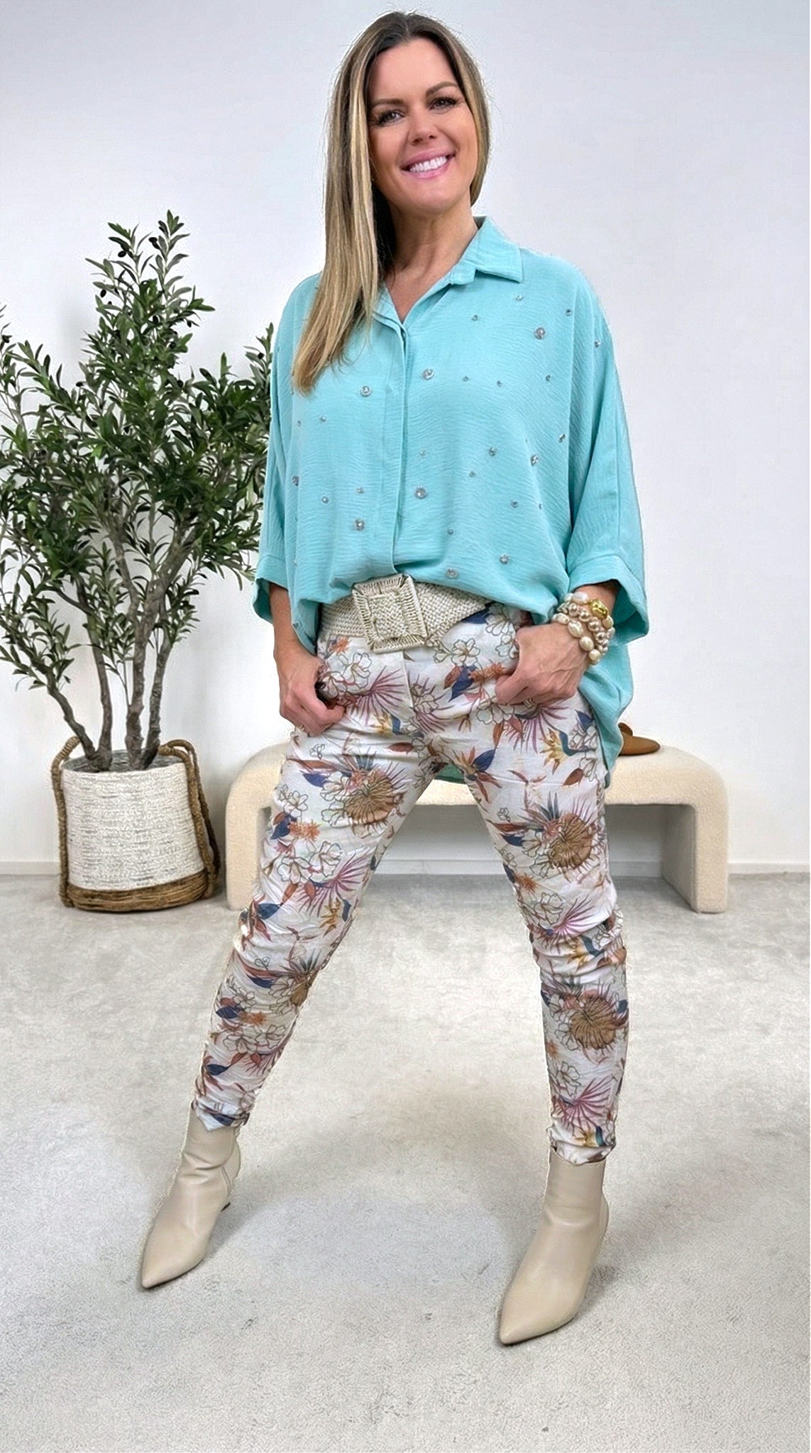 Bluse Glow Affair *Türkis*