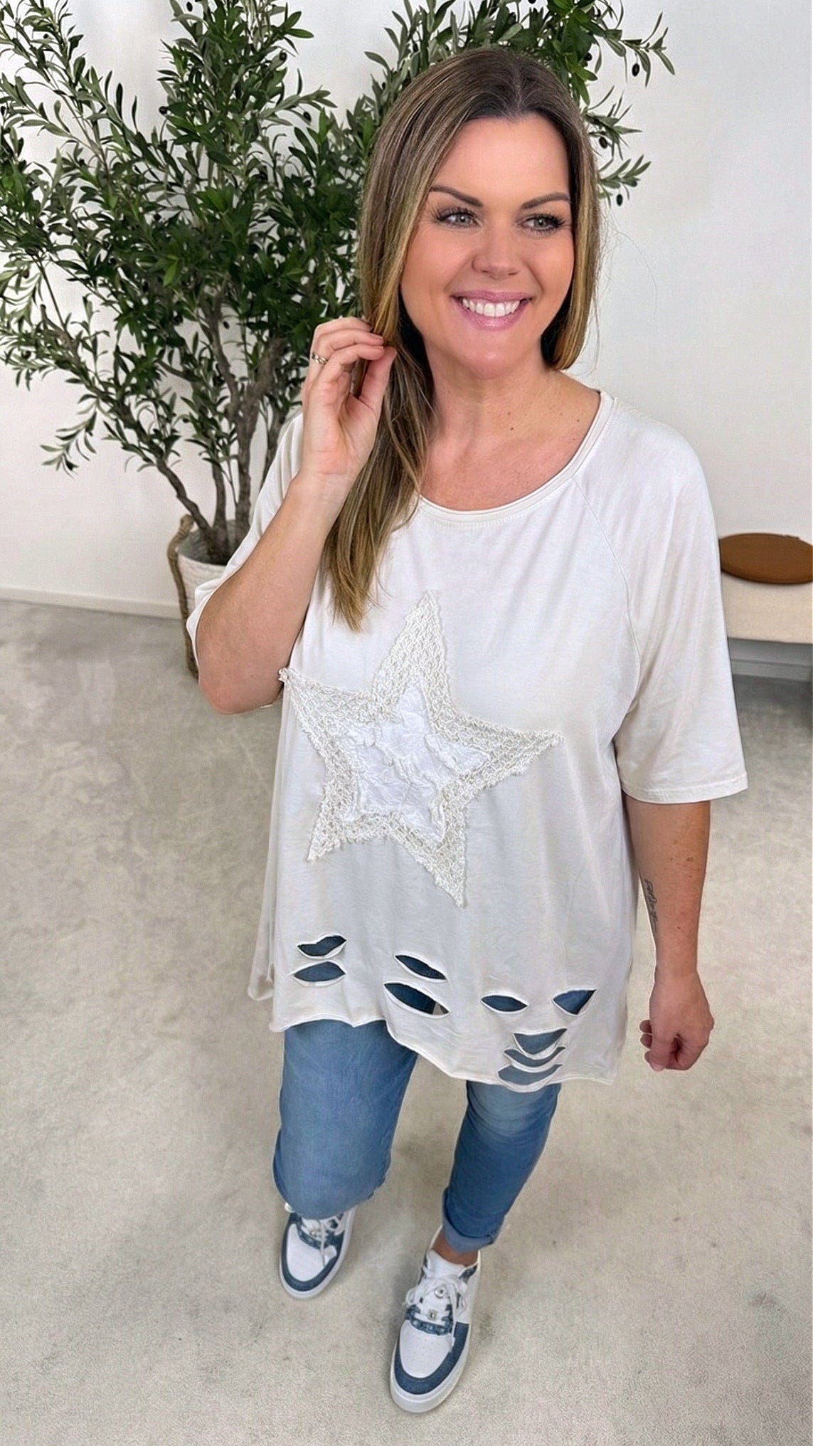 T-Shirt Star of Rebel *Beige*