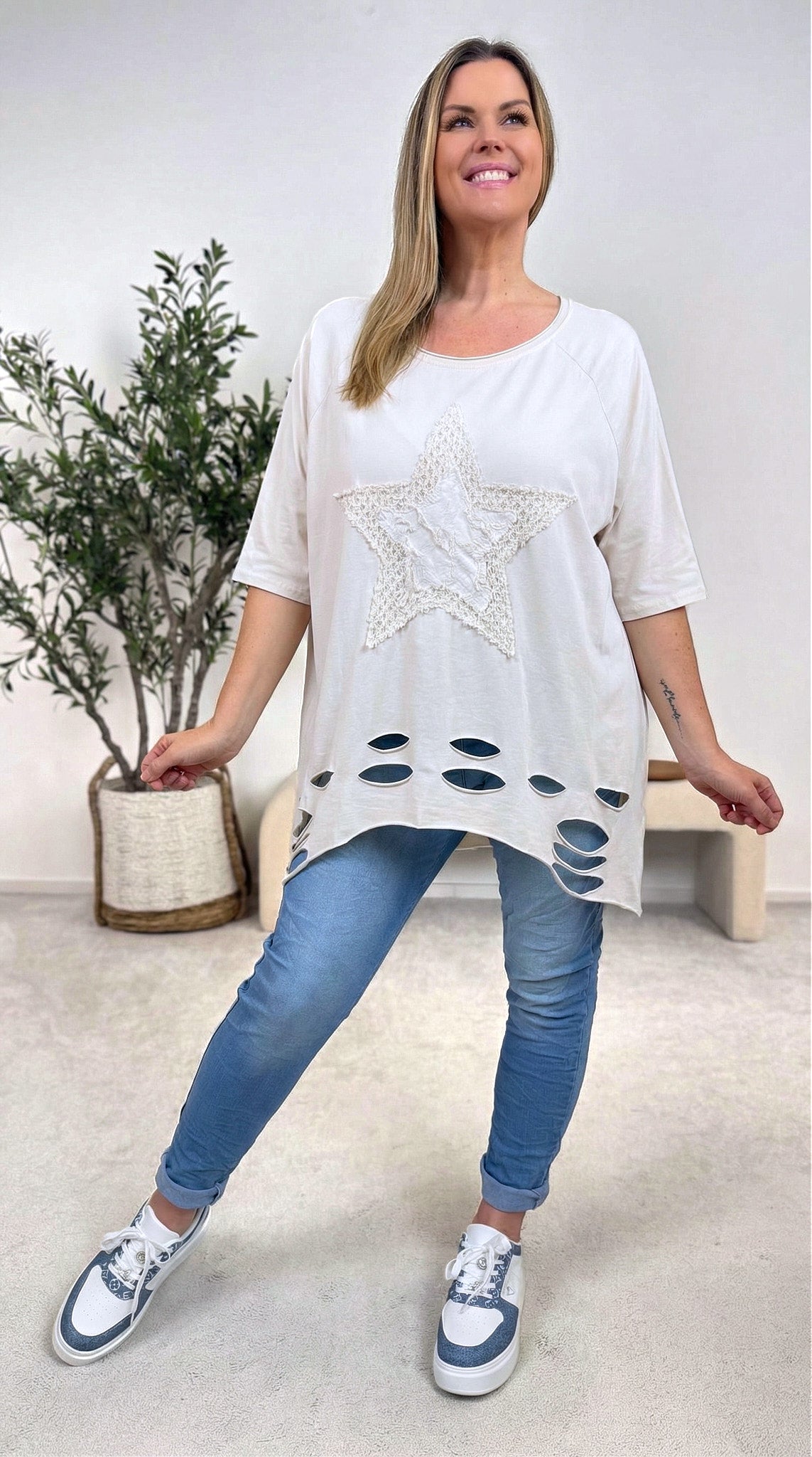 T-Shirt Star of Rebel *Beige*