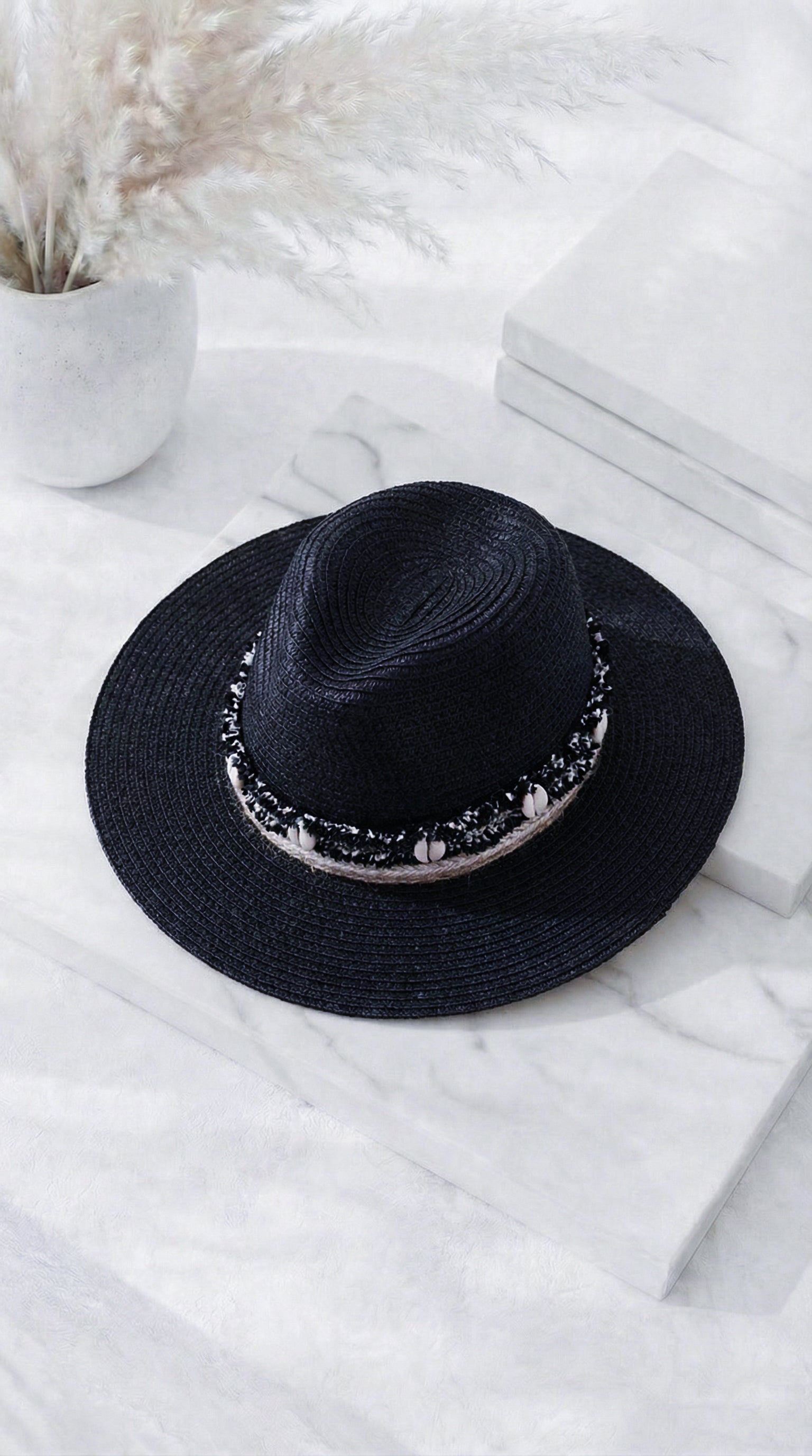 Hut Elegant Beach *Schwarz*