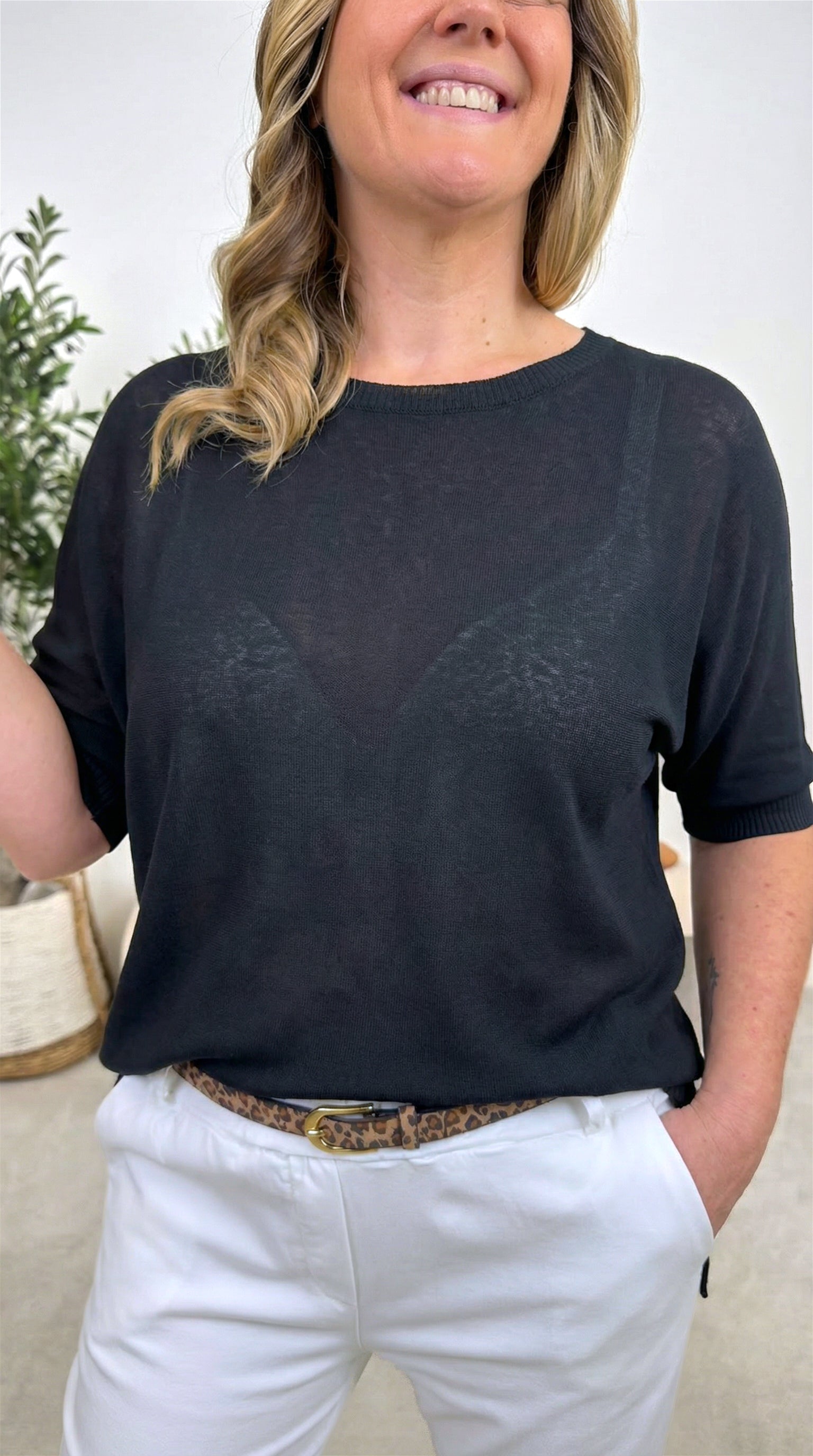 Strickshirt Calm & Cool *Schwarz*