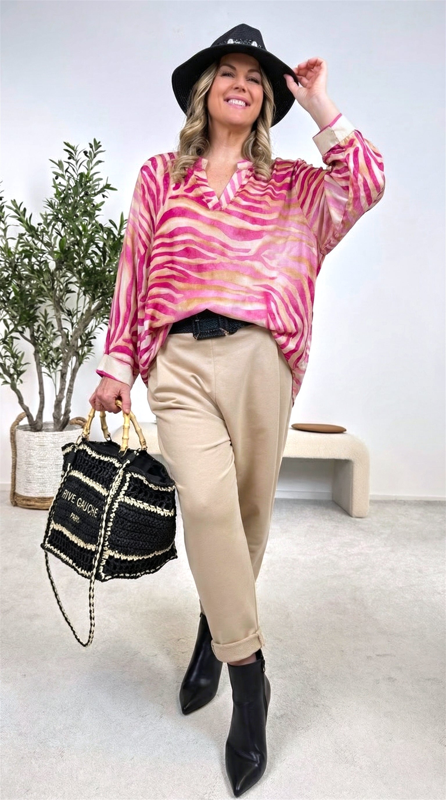 Blusenshirt Line Art *Pink*