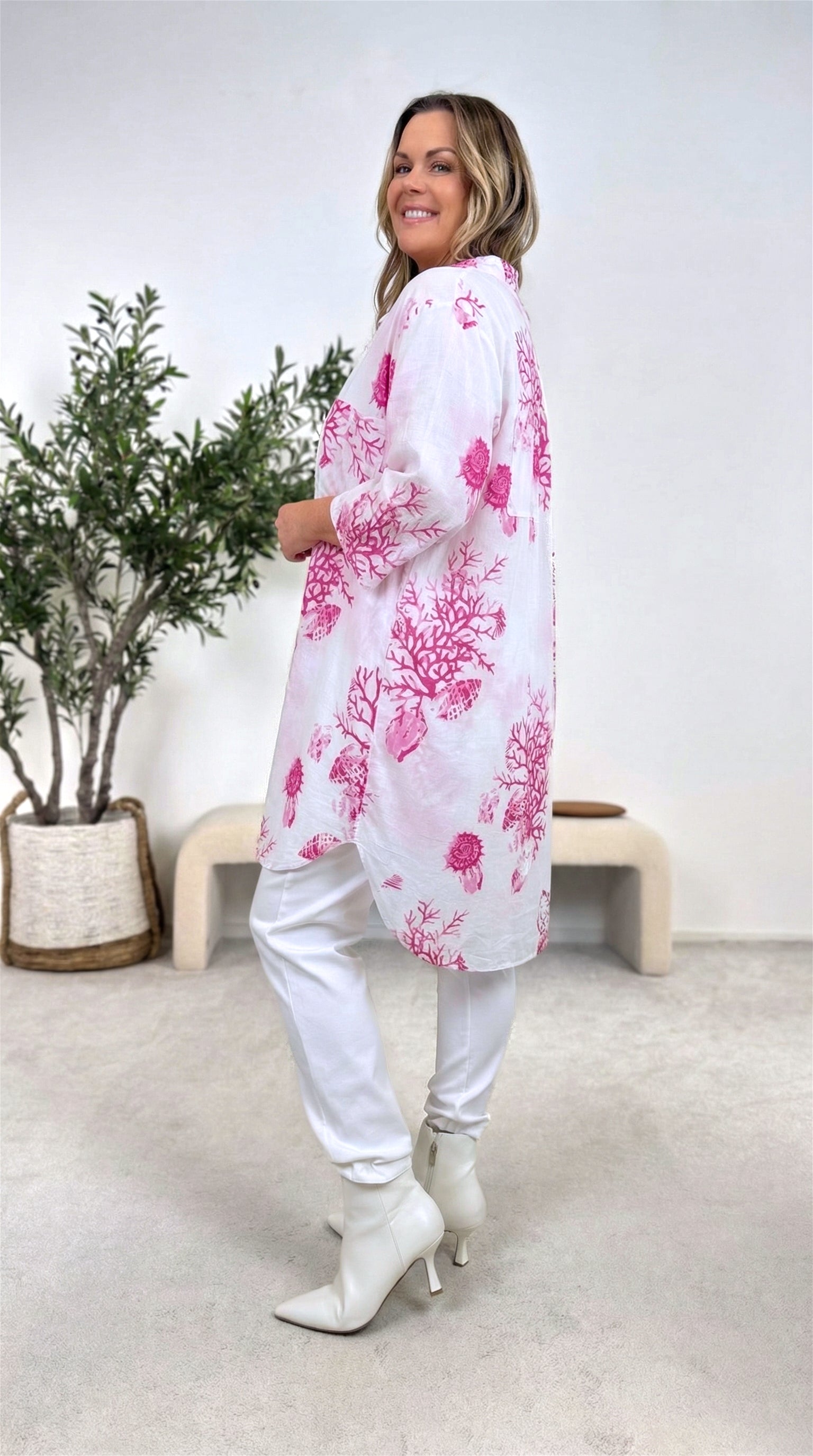 Bluse Soft Pattern *Pink*