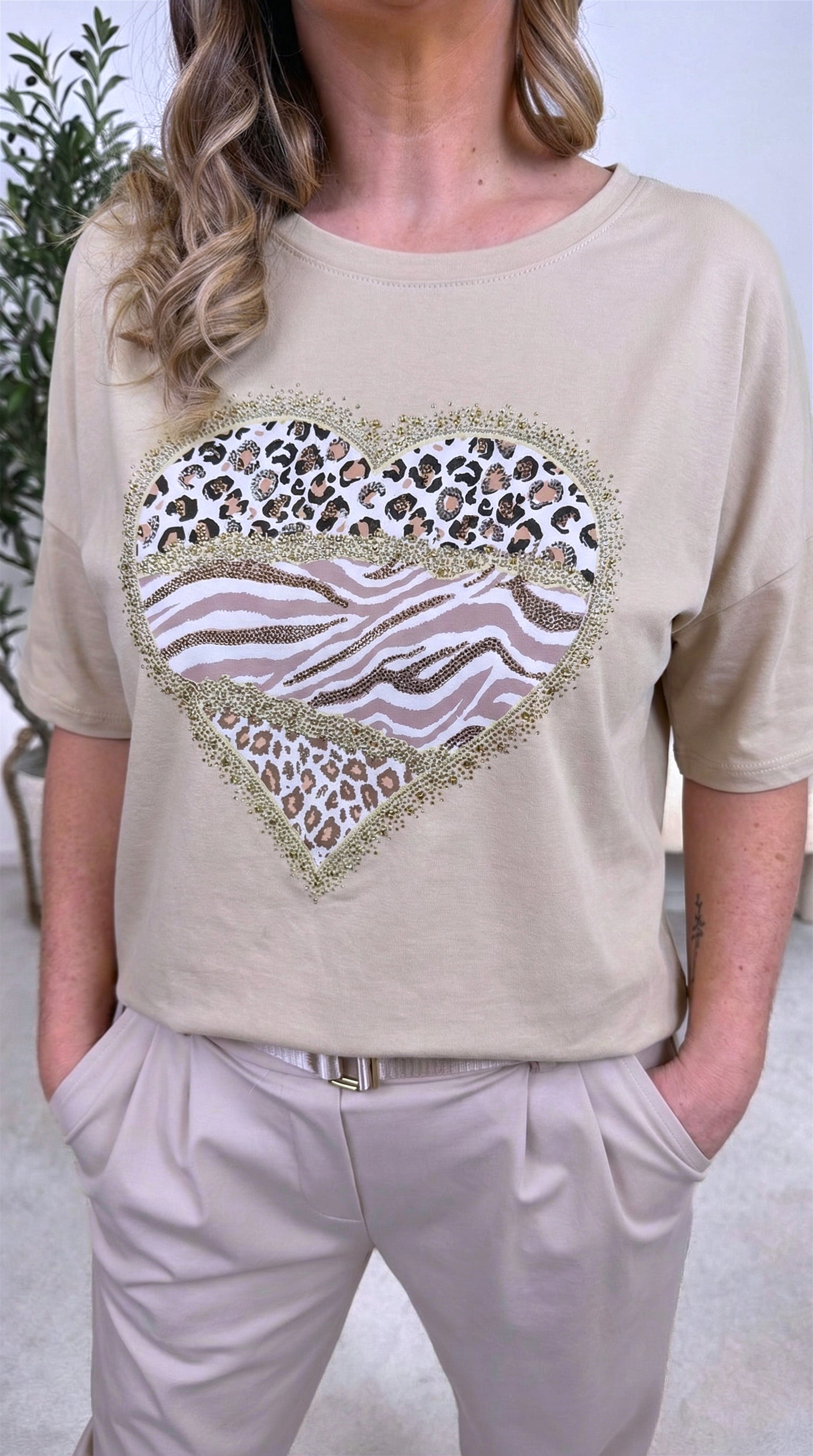 T-Shirt Untamed Heartbeat *Beige*